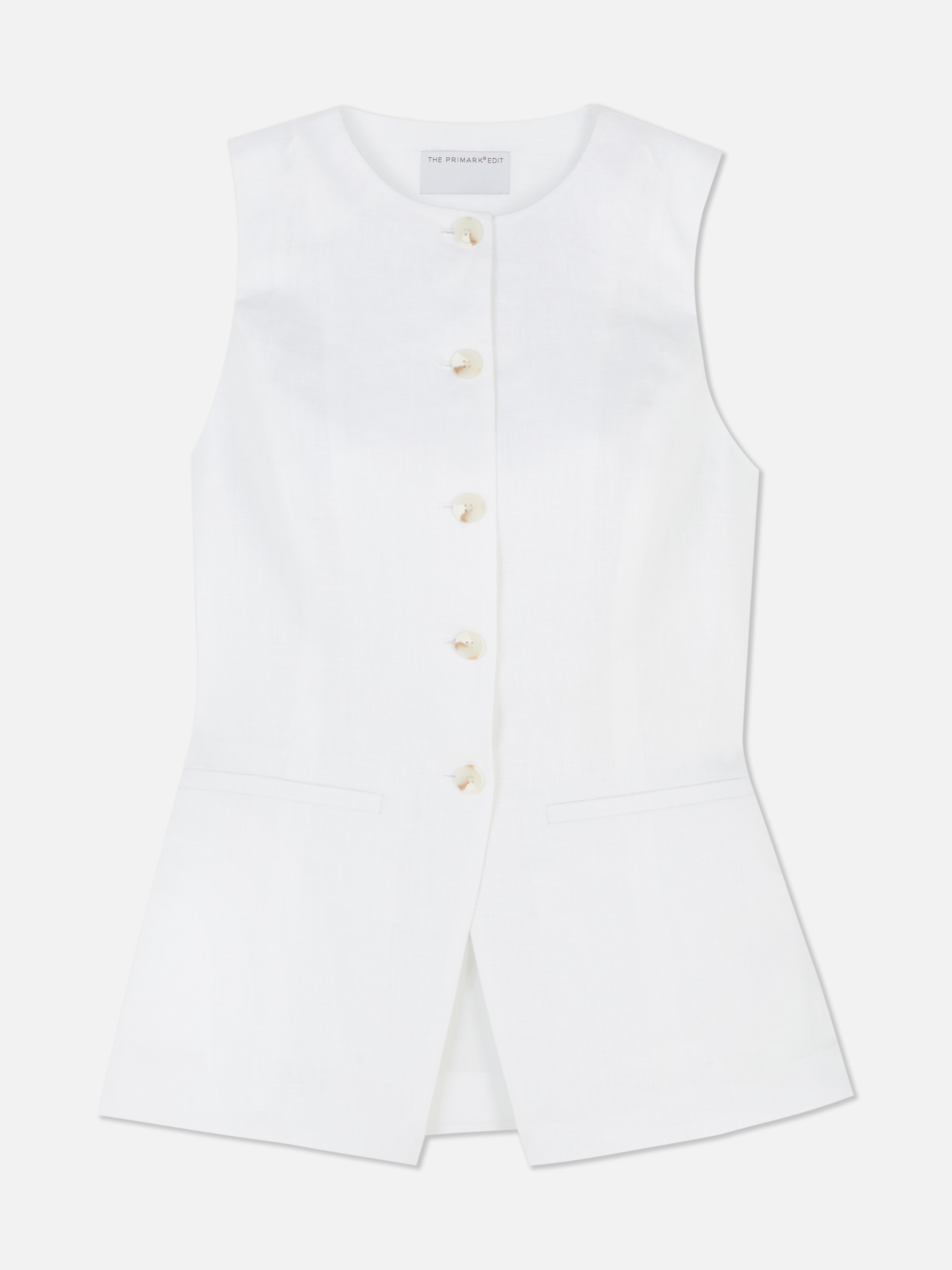 The Edit Linen Vest