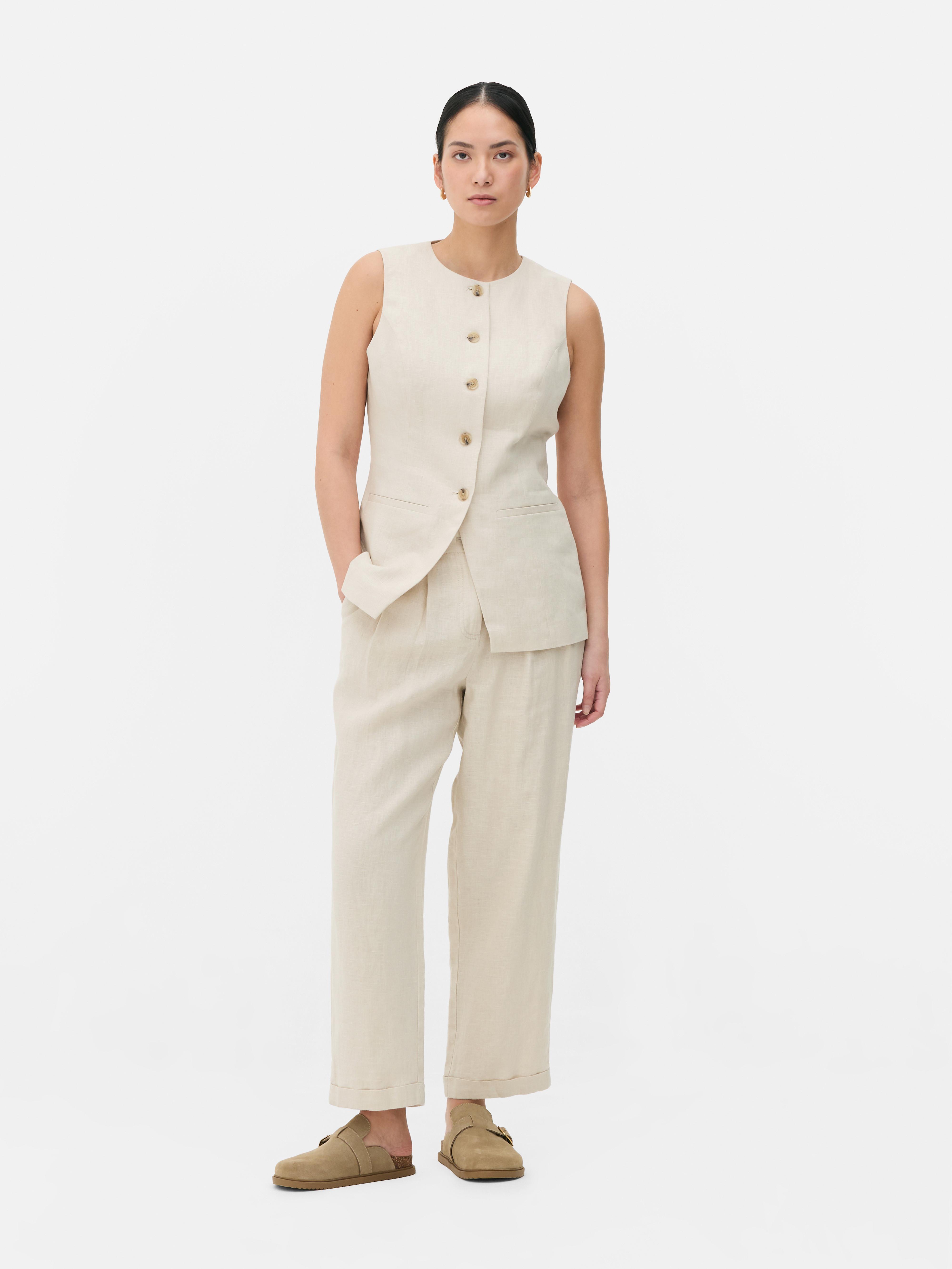 The Edit Linen Vest