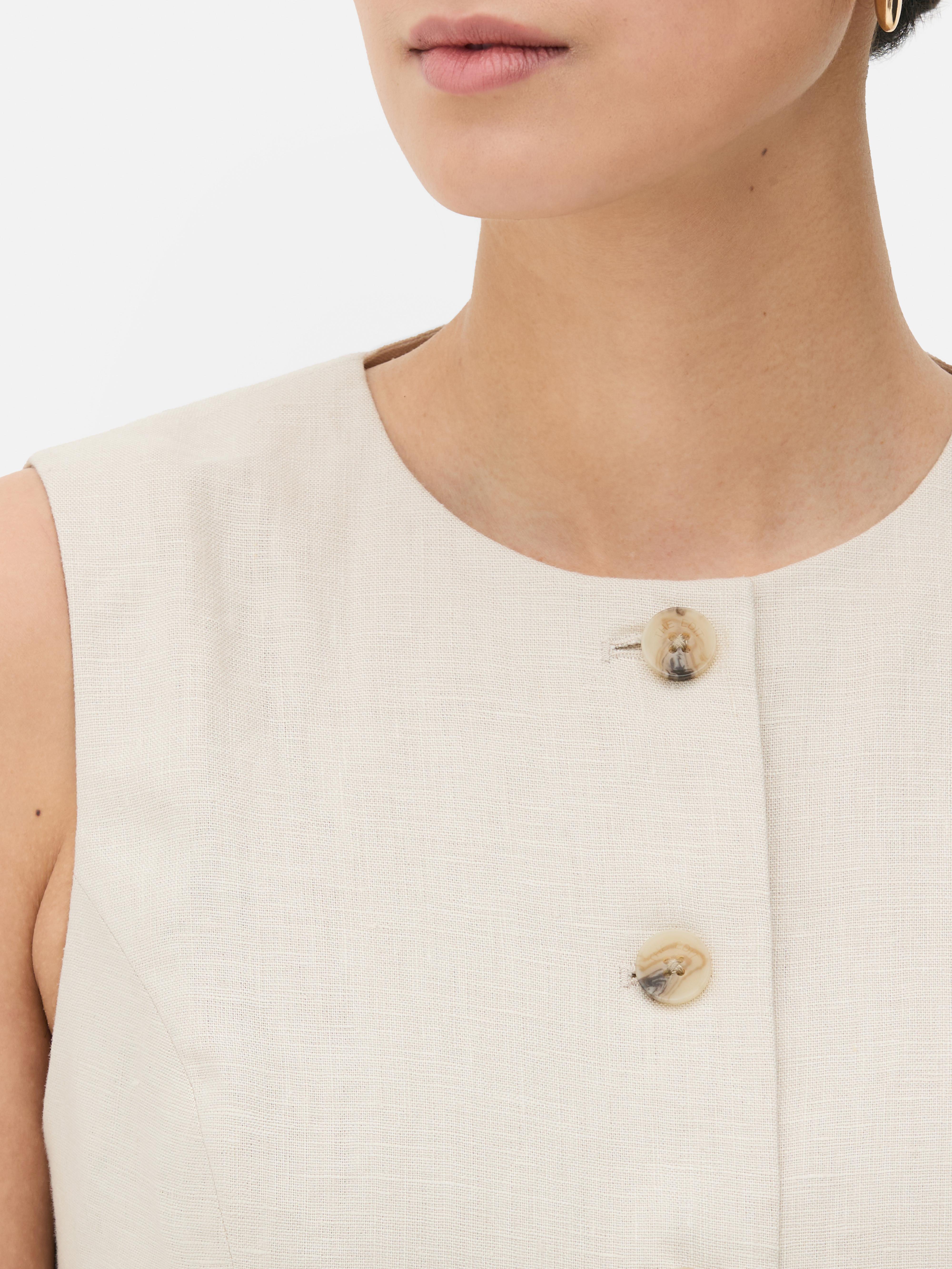 The Edit Linen Vest
