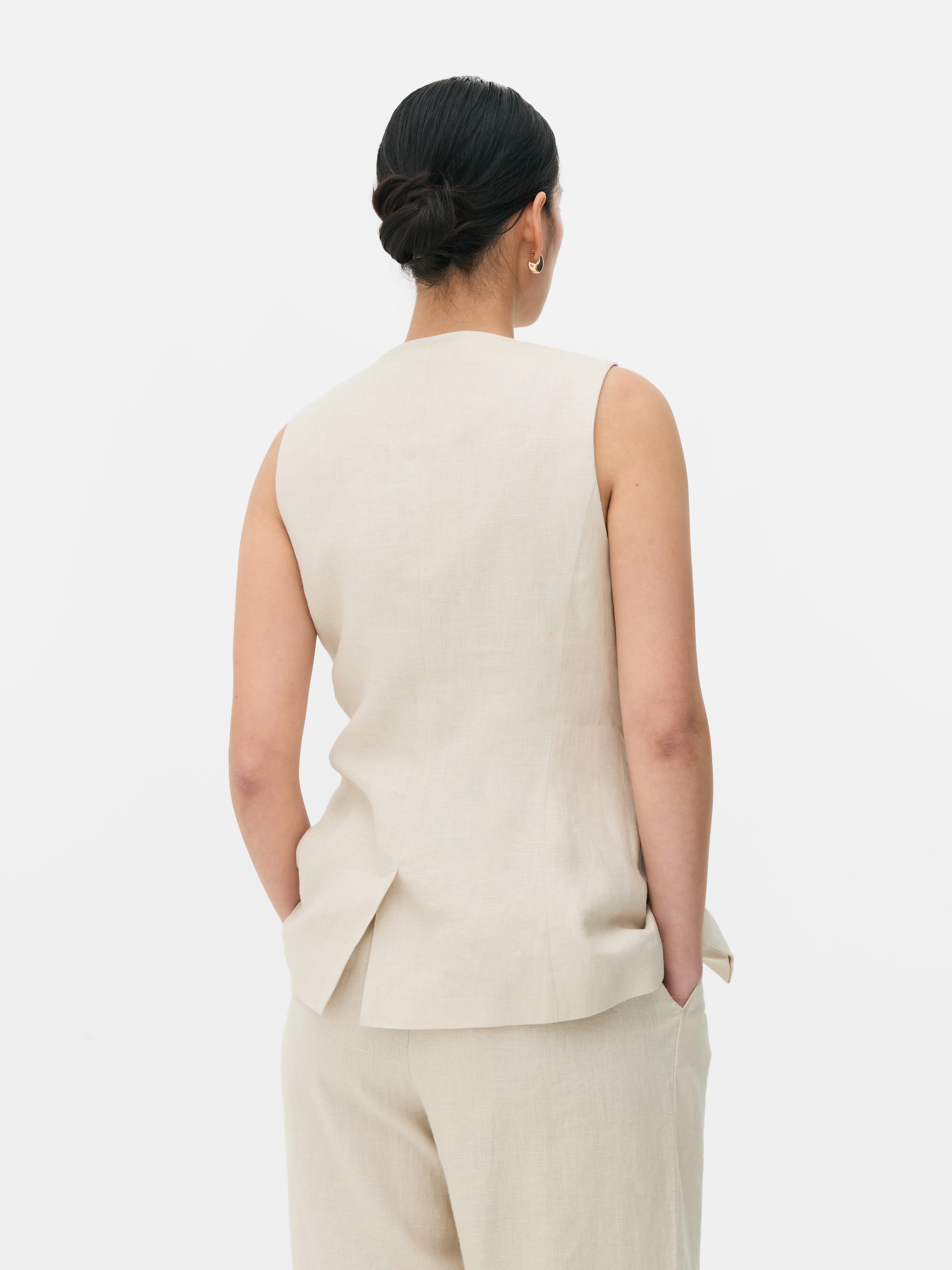 The Edit Linen Vest