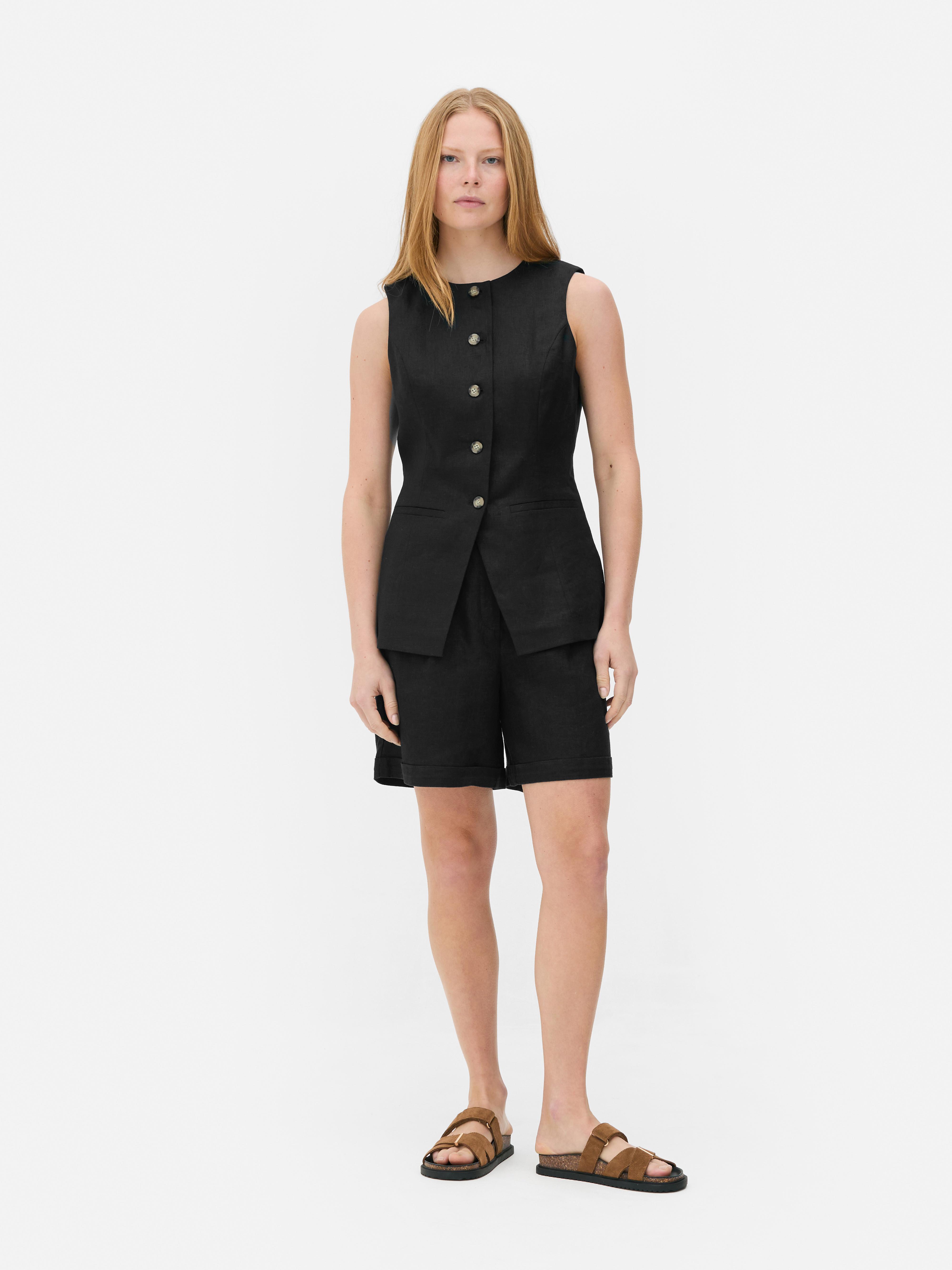 Gilet de costume en lin The Edit