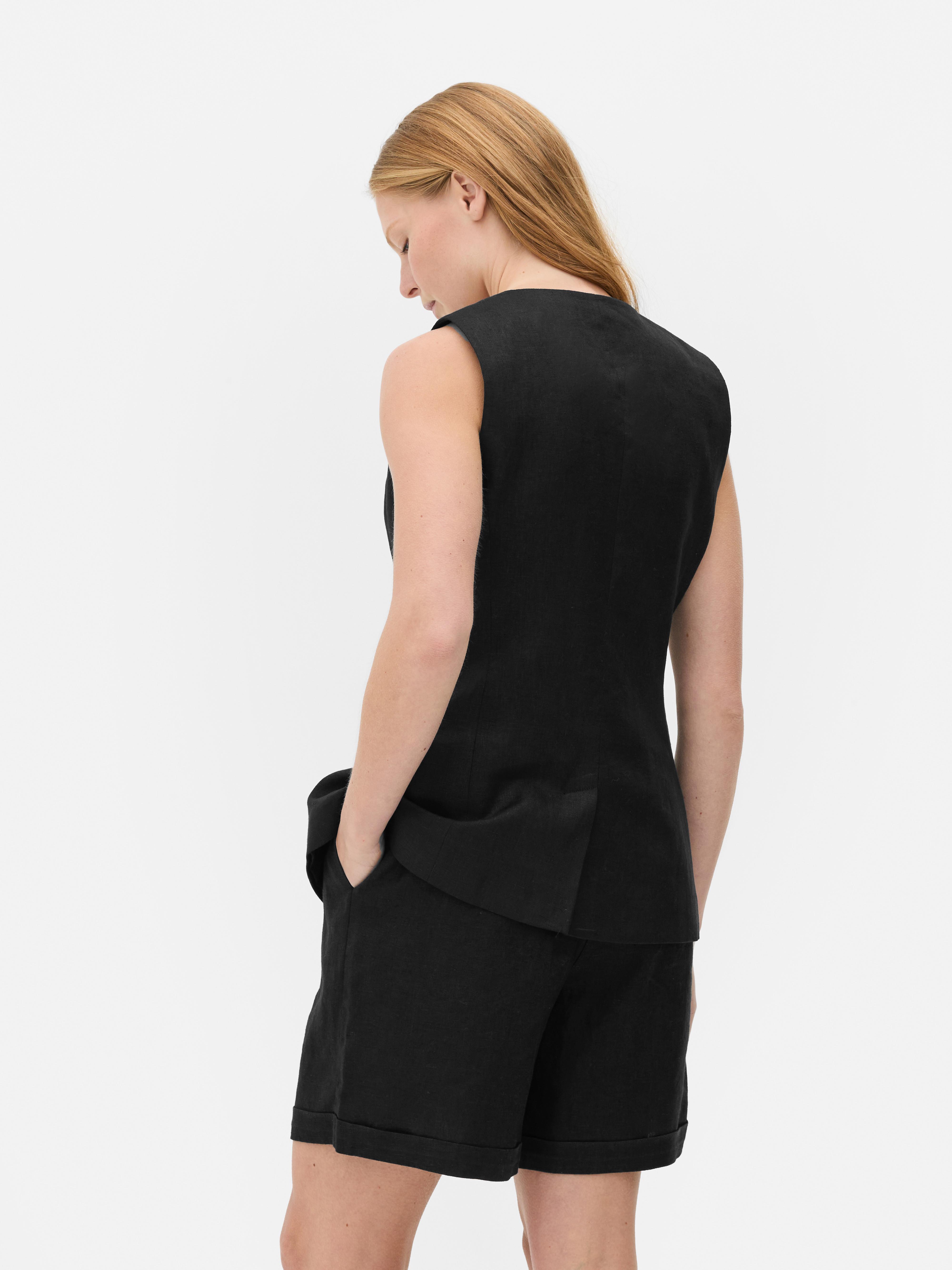 The Edit Linen Vest