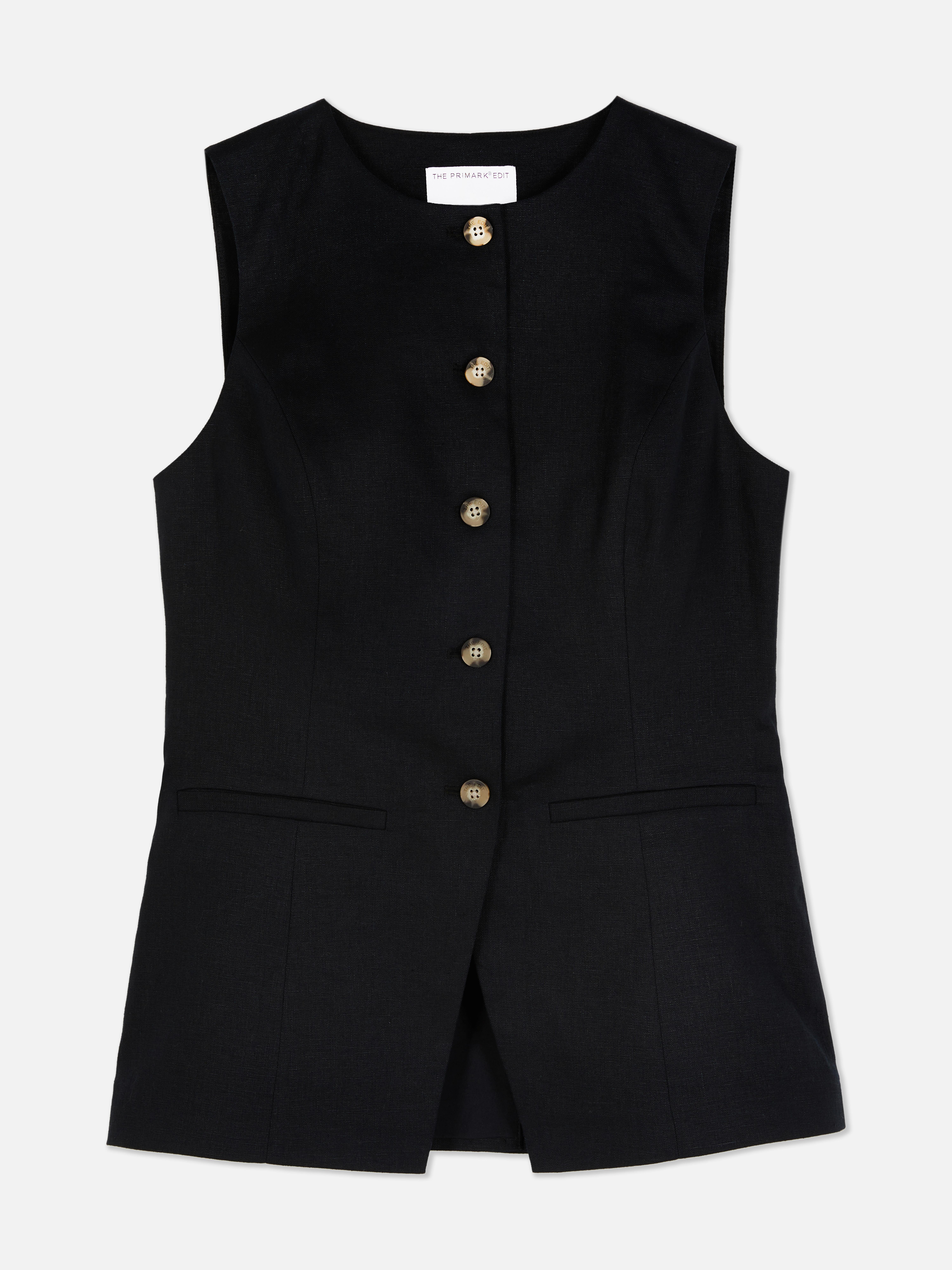 The Edit Linen Vest