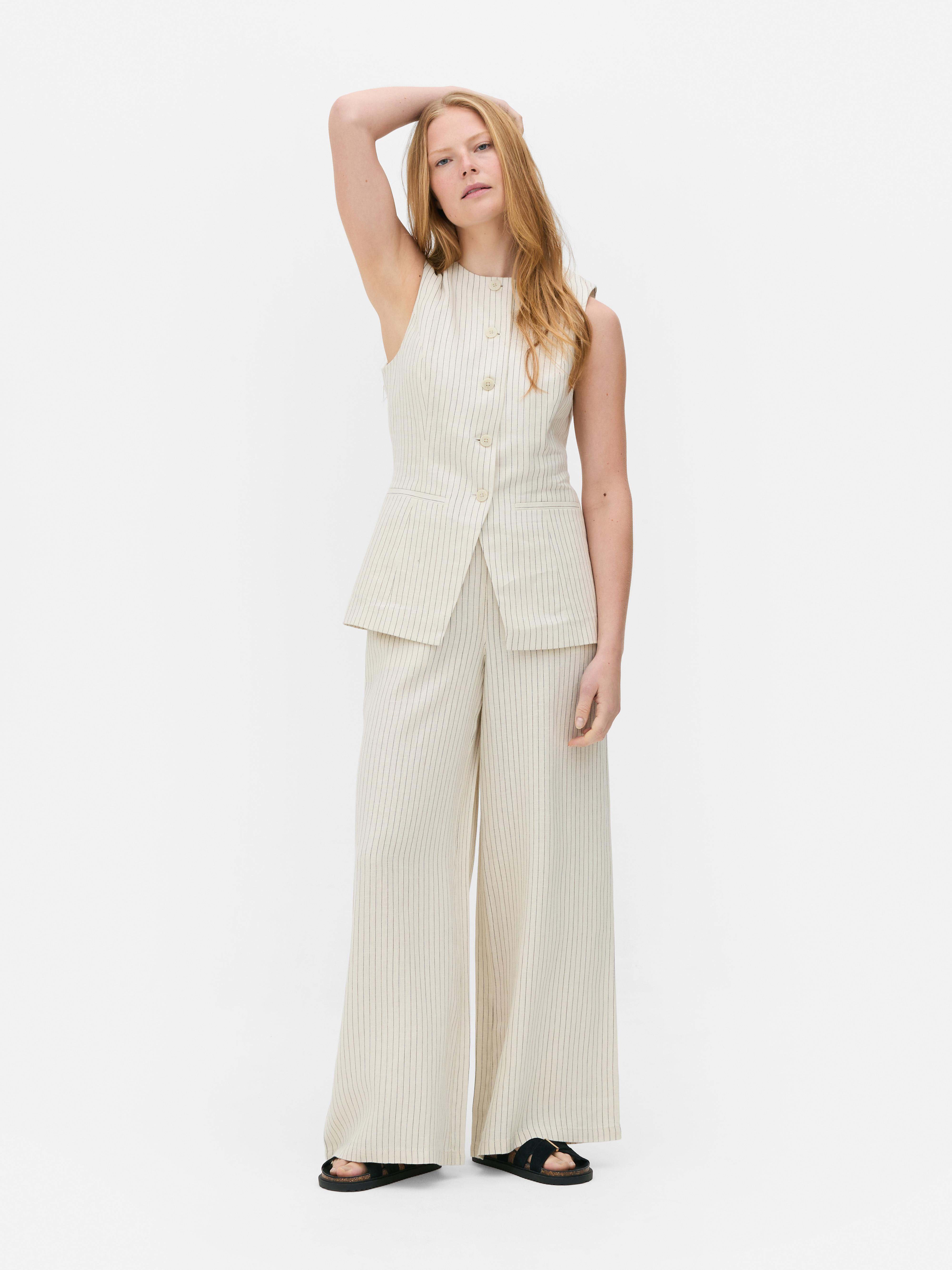 Gilet de costume en lin The Edit