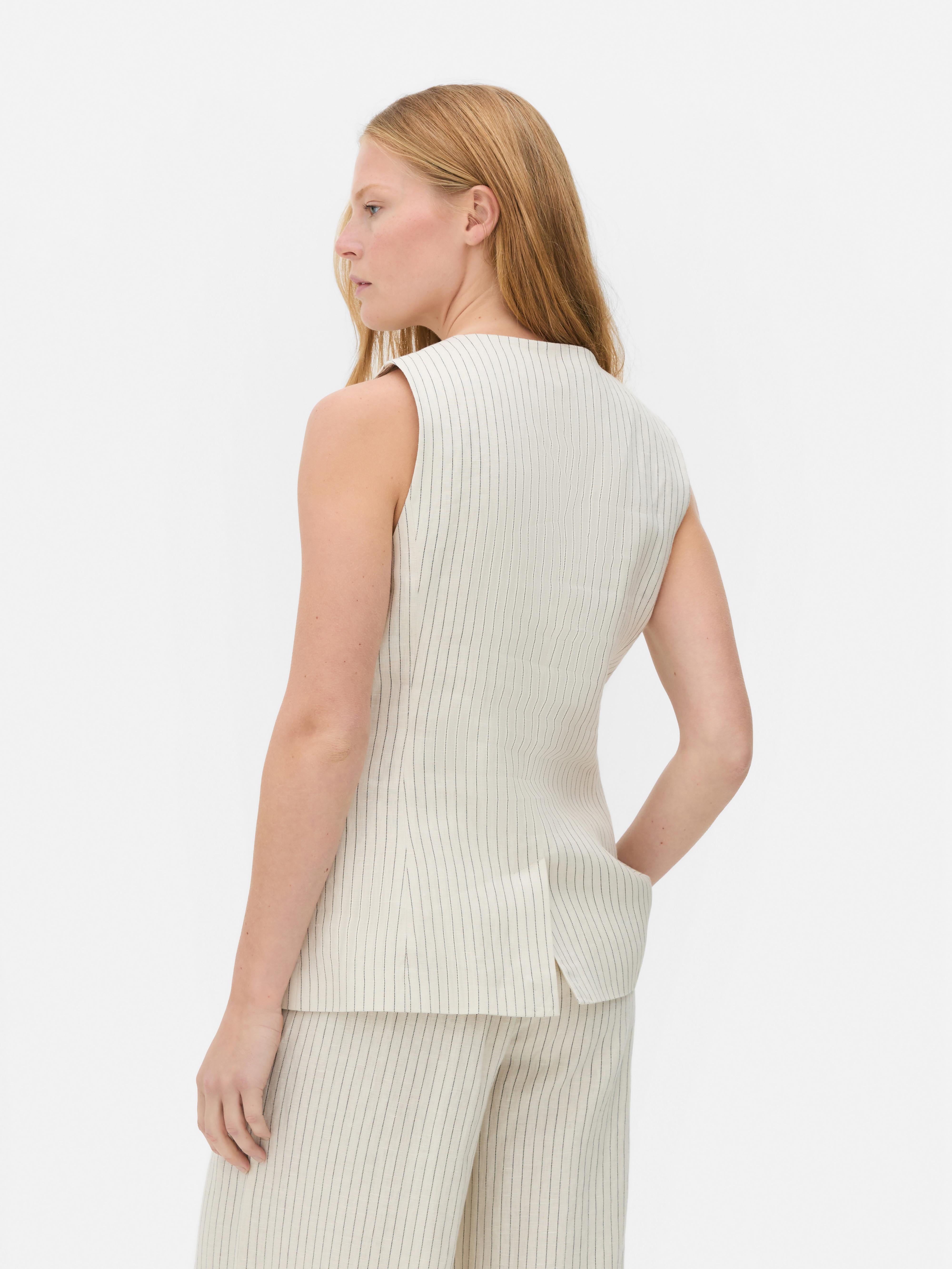The Edit Linen Vest