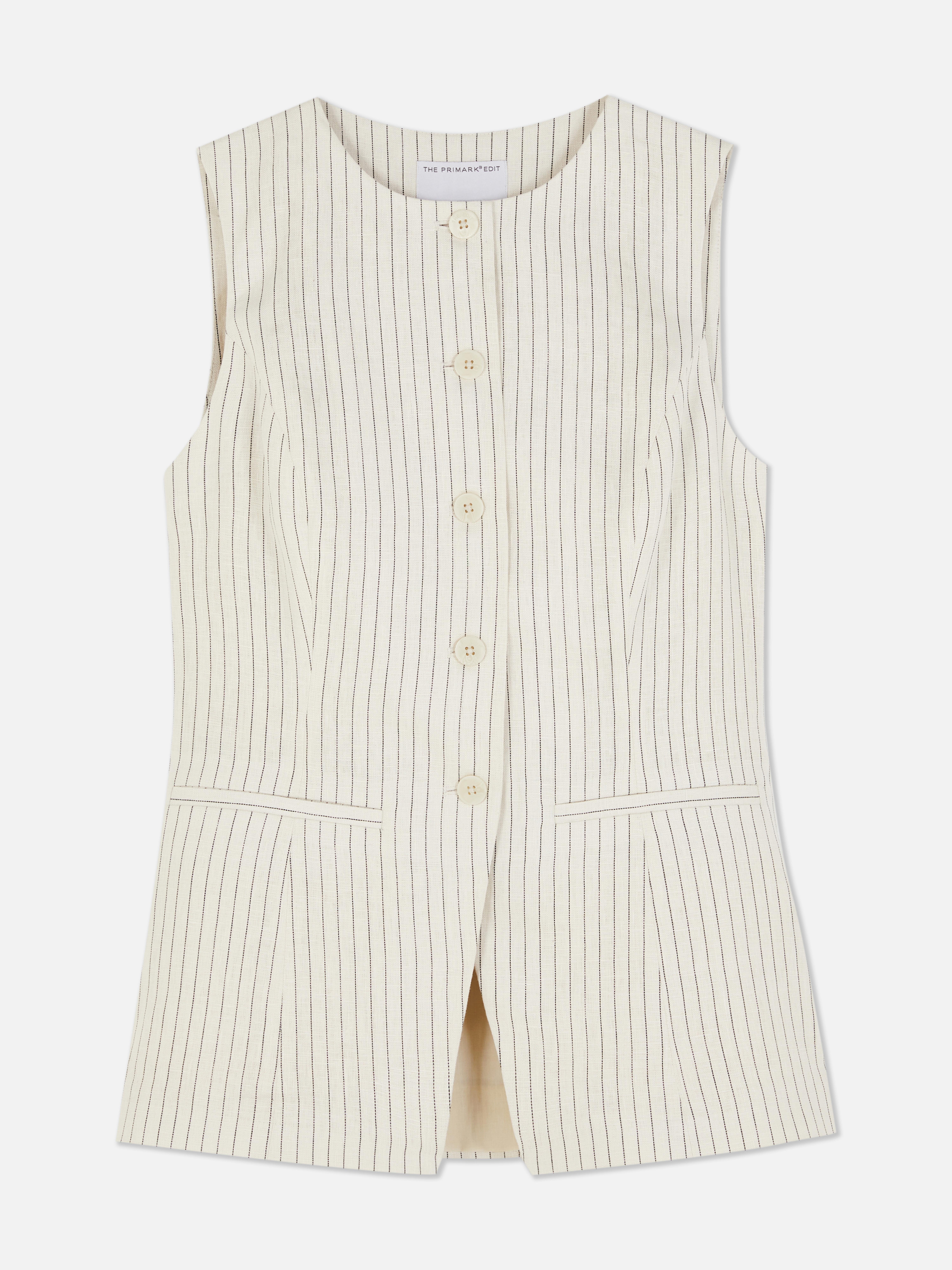 The Edit Linen Vest
