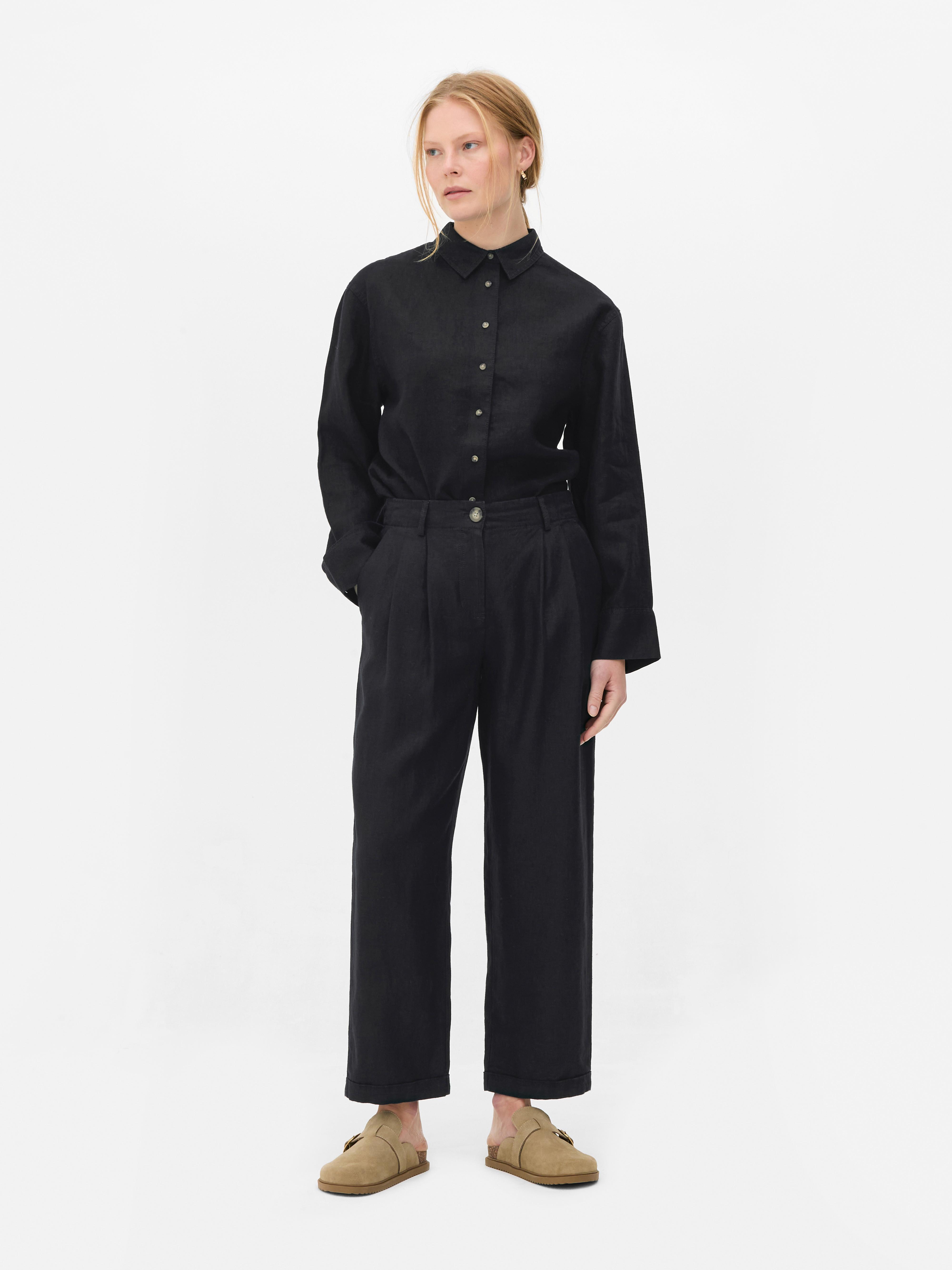 Pantalon en lin The Edit