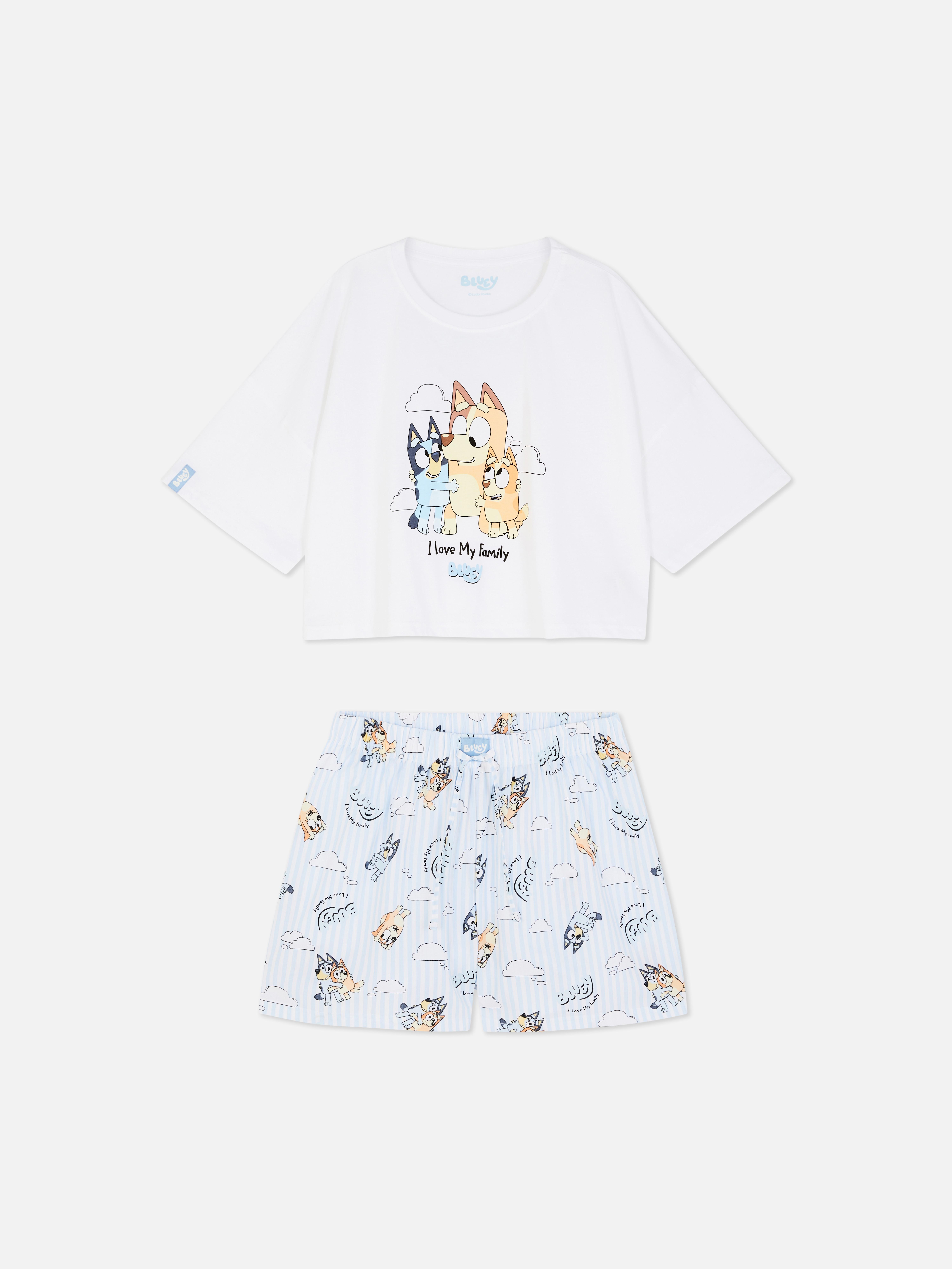Women's Bluey T-Shirt and  Shorts Family Matching Pyjamas