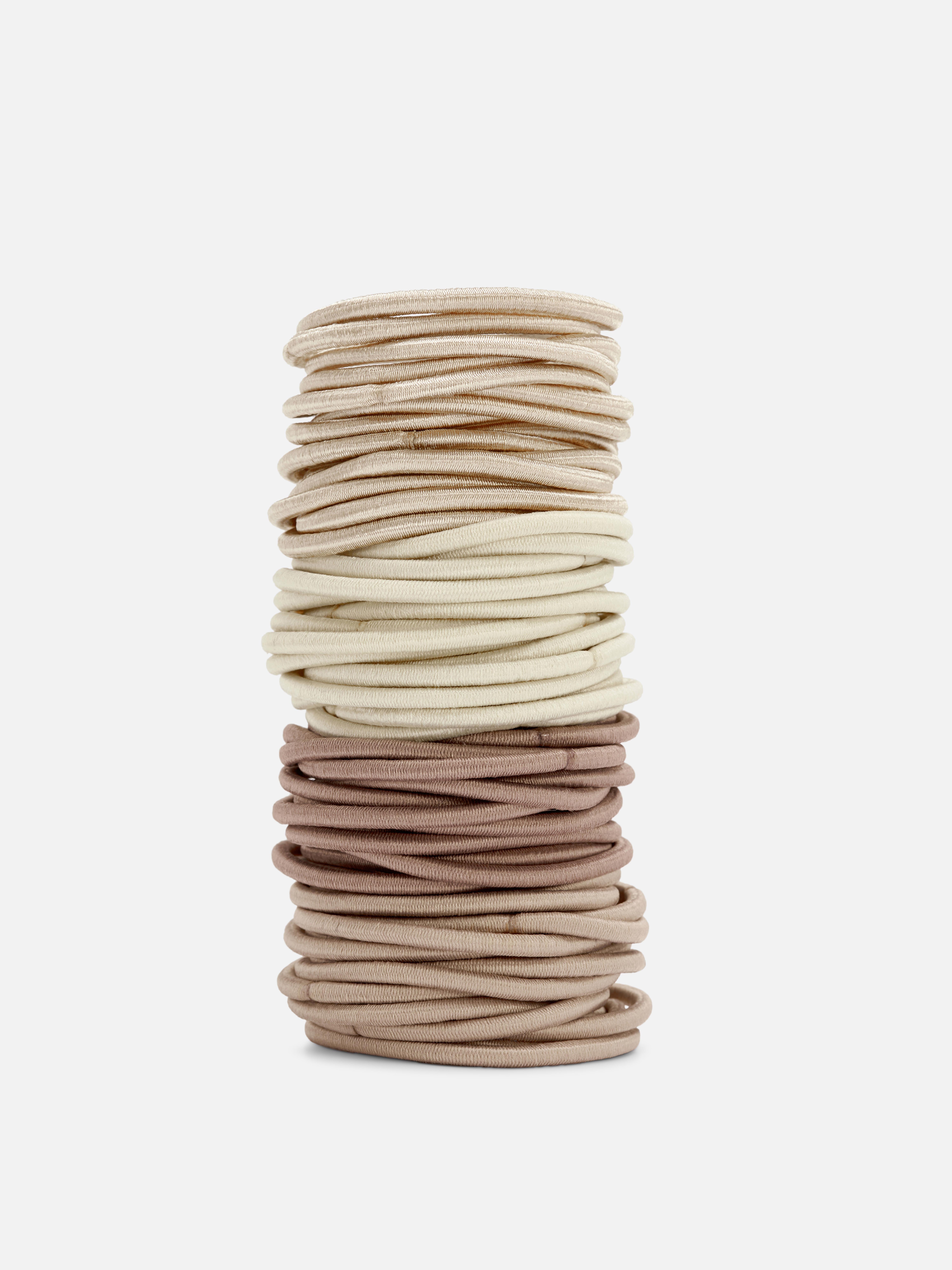 Lot de 60 élastiques à cheveux épais