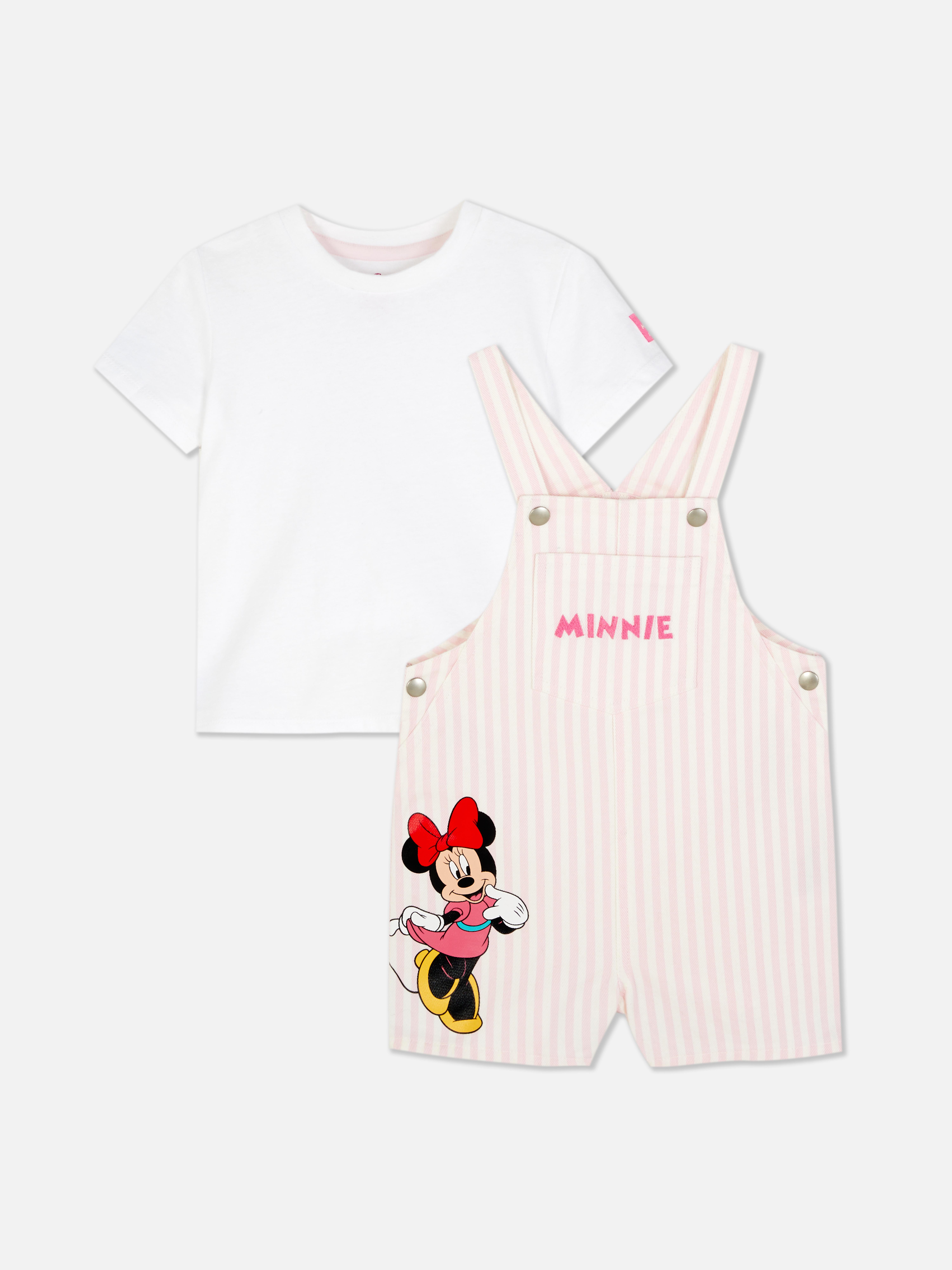 Ensemble t-shirt et salopette Disney Minnie Mouse