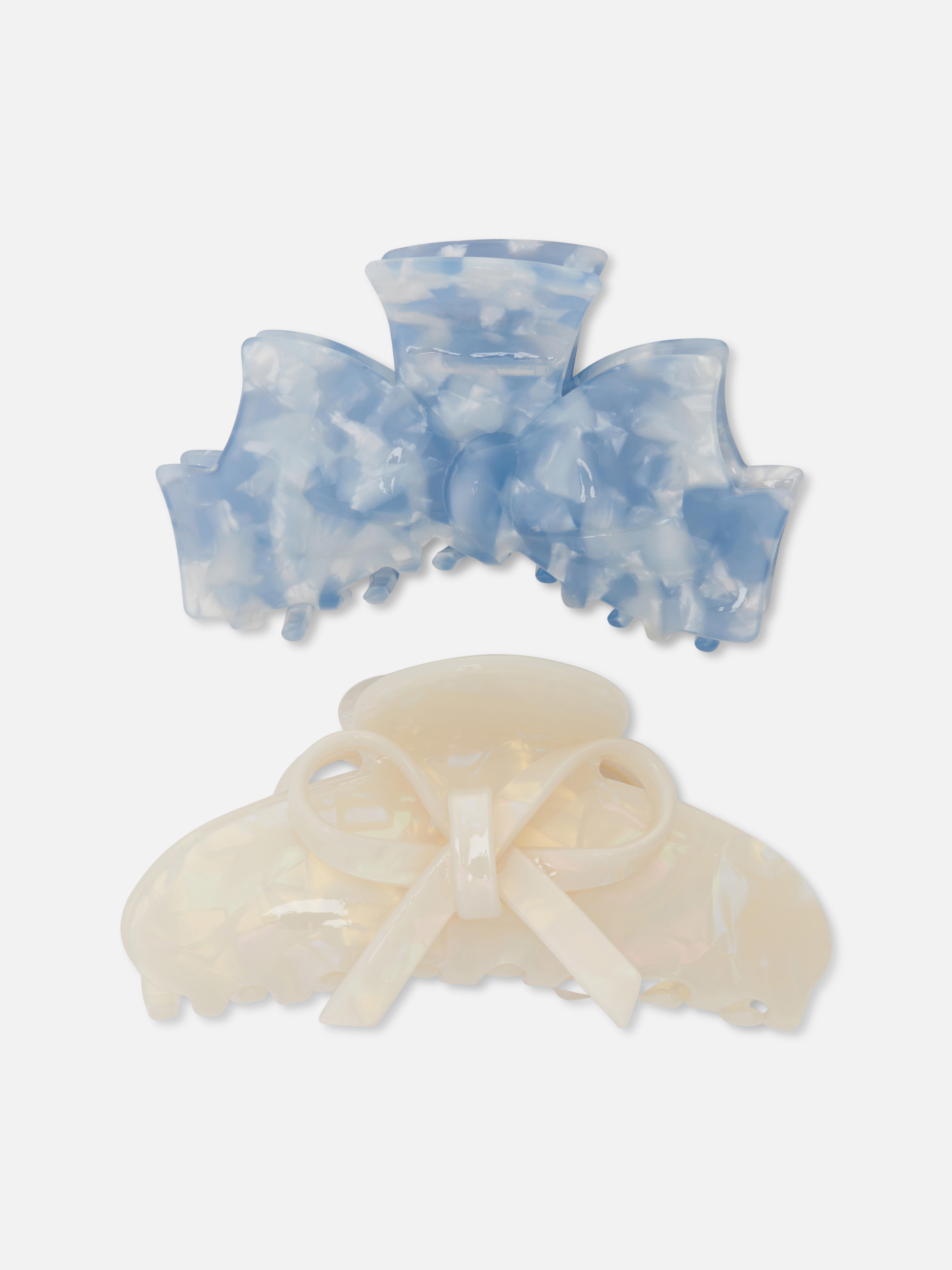 Plastic haarklemmen, set van 2
