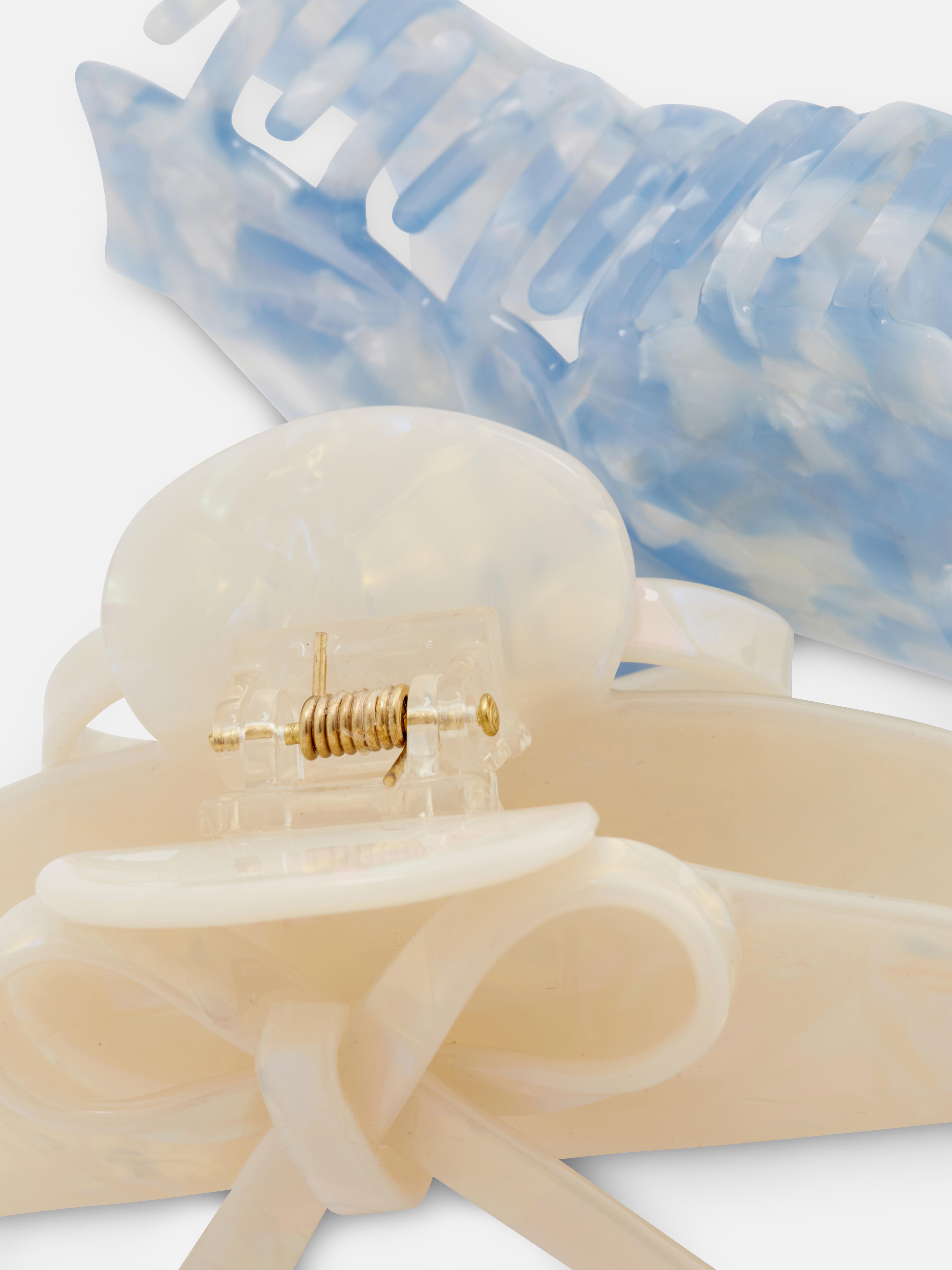 Plastic haarklemmen, set van 2