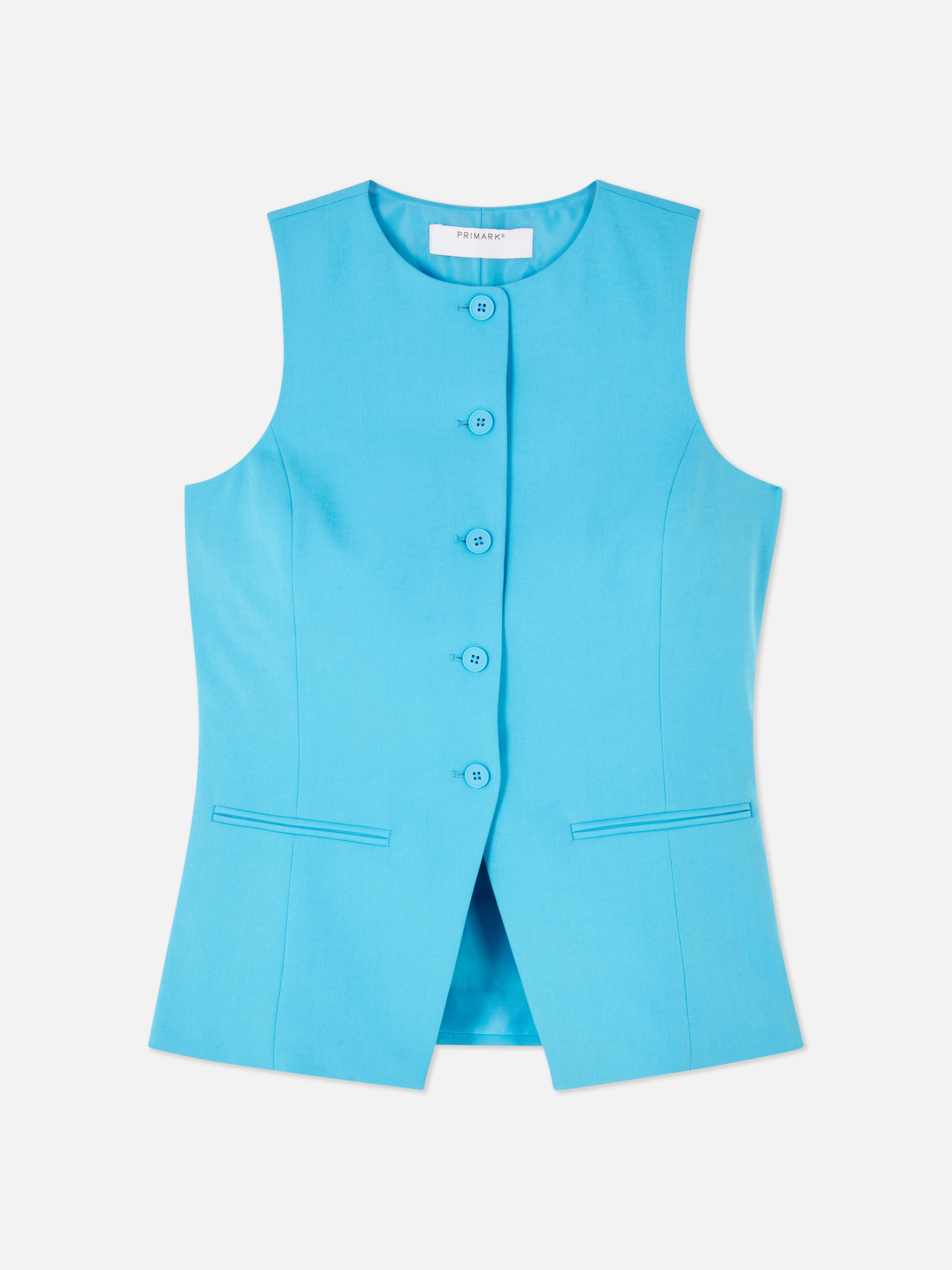 Crew Neck Long Vest
