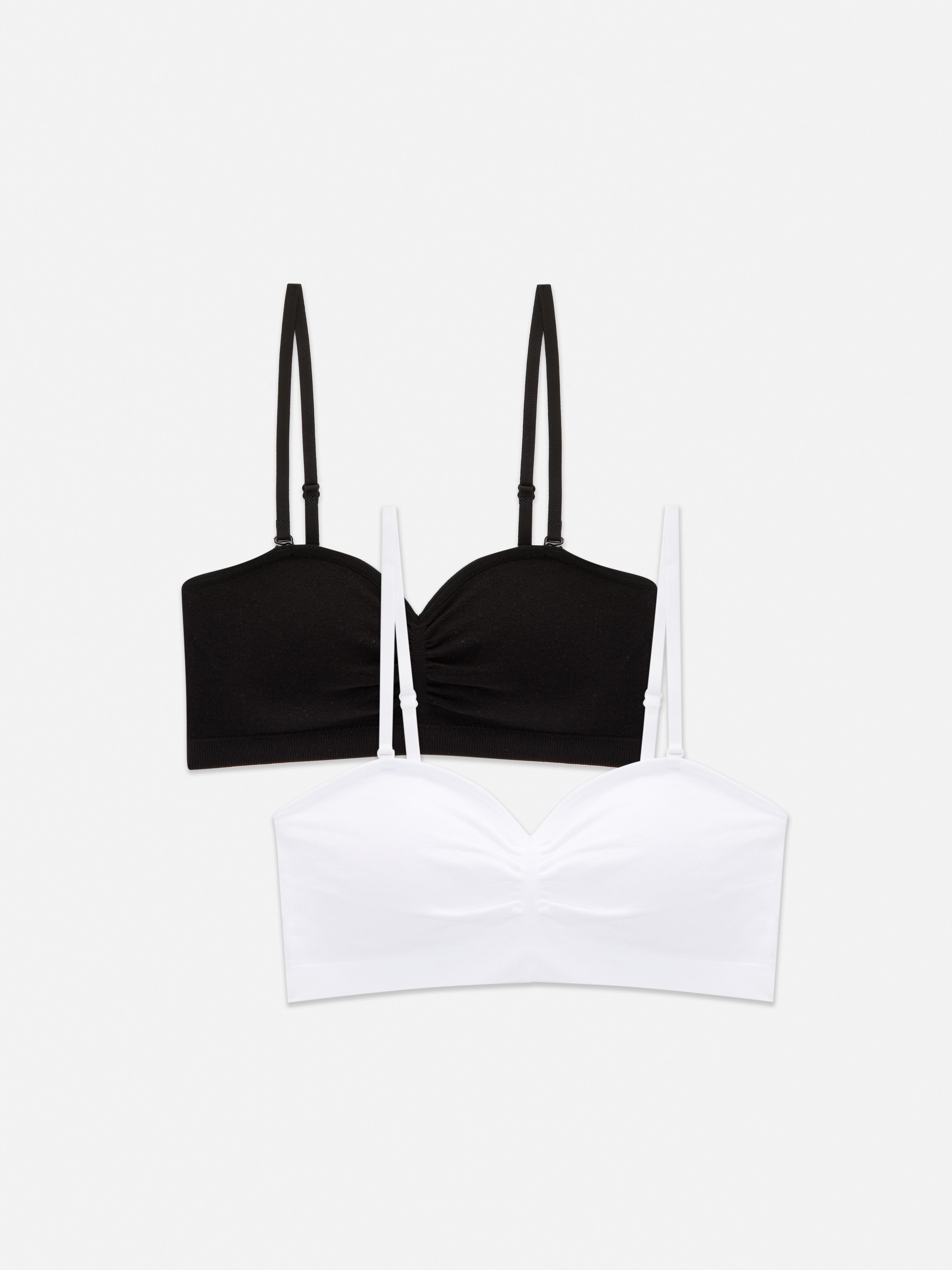 2pk Bandeau Bra