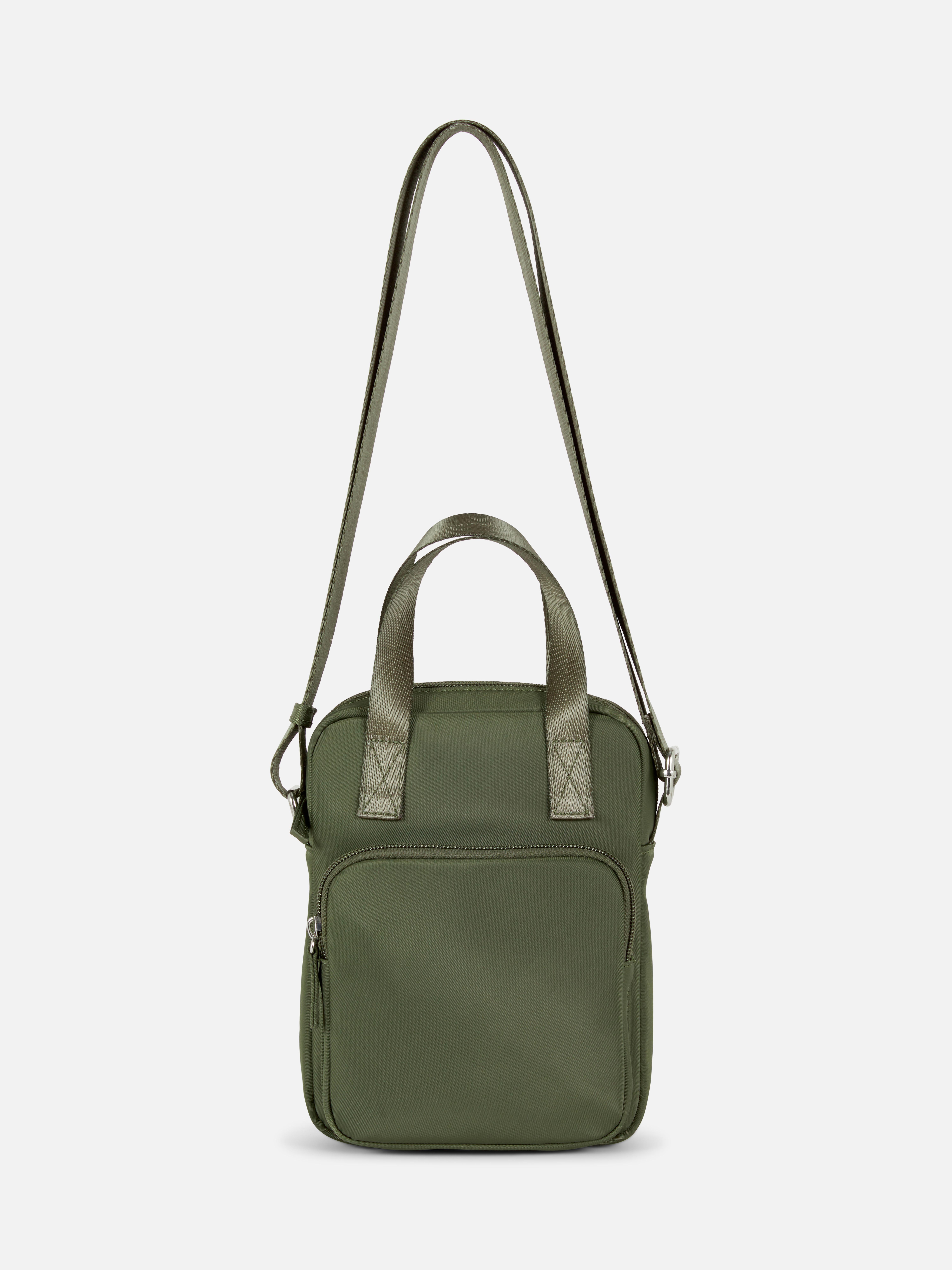 Women's Olive Crossbody Messenger Bag | Primark