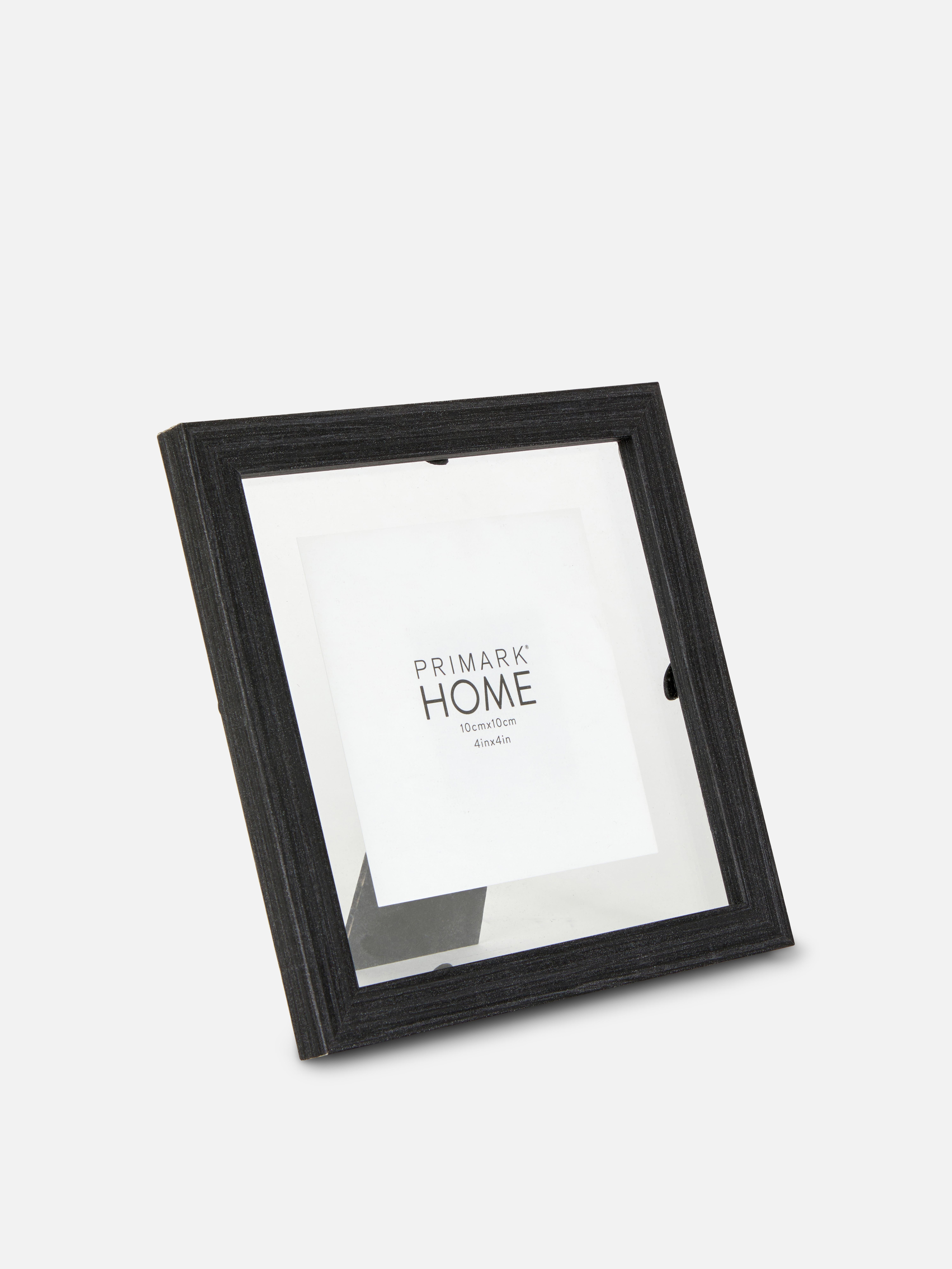 Cadre flottant de 10 cm x 10 cm Noir