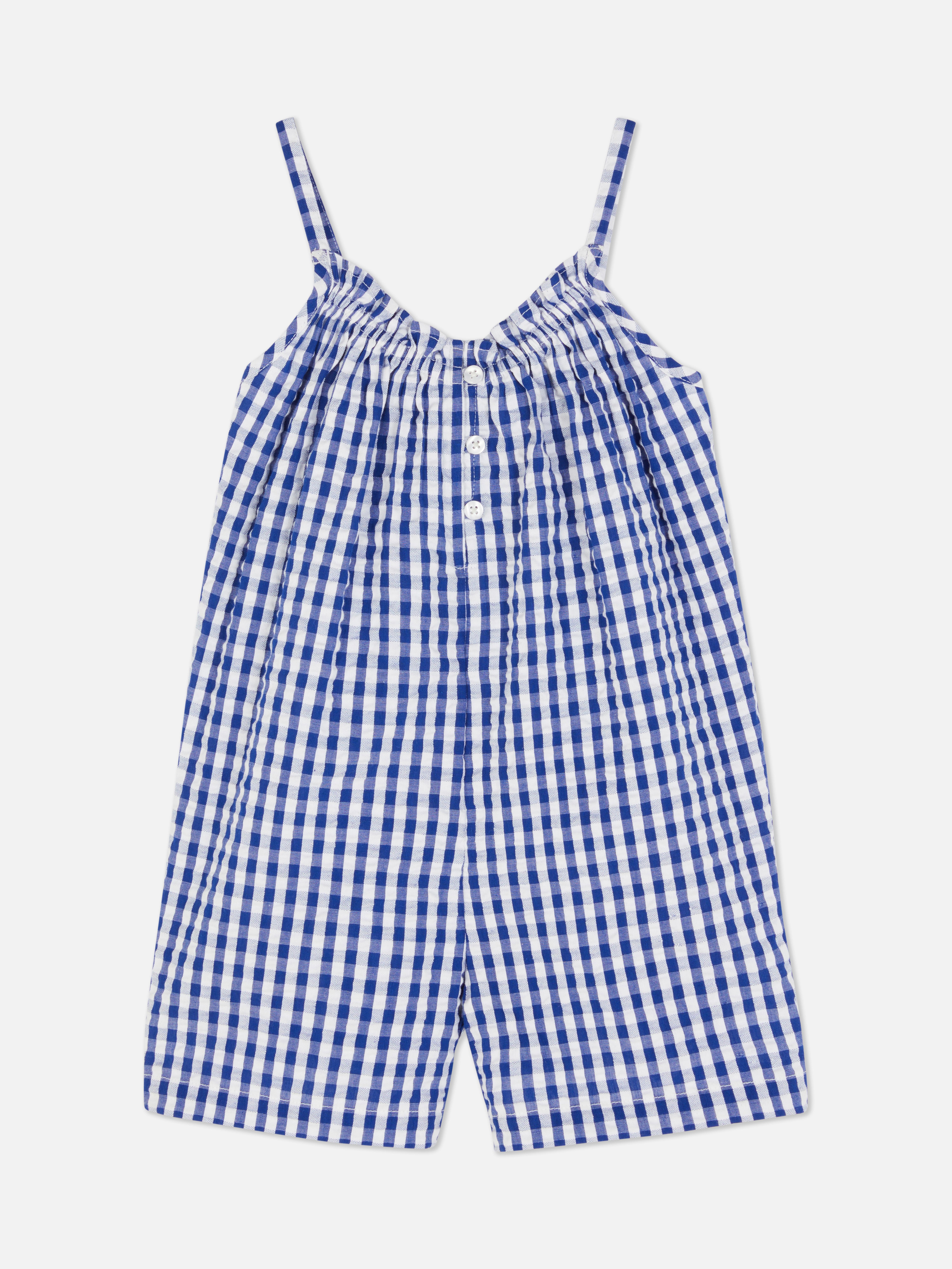 Playsuit met Vichy-ruit