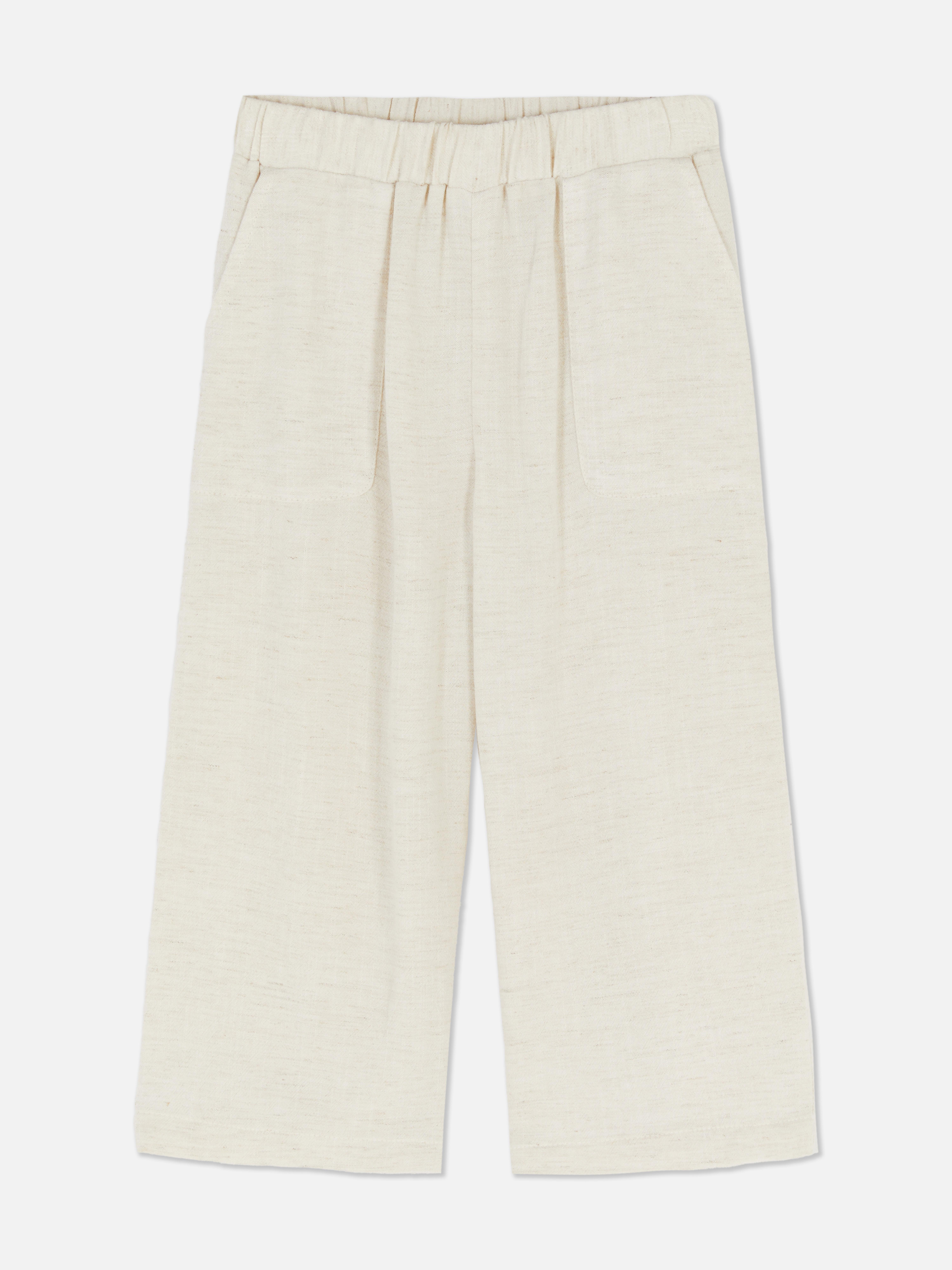 Pantaloni elastici cu croi larg