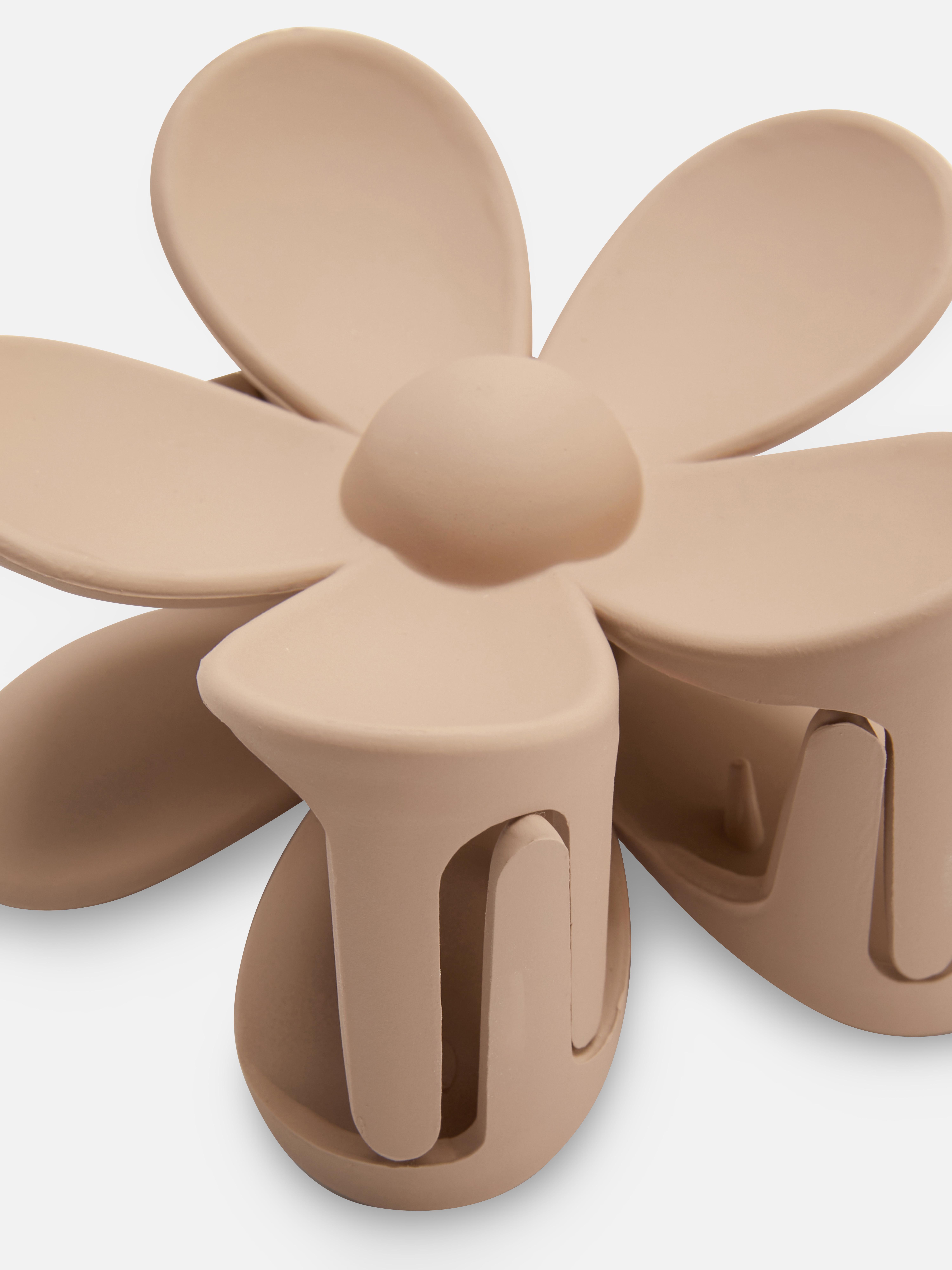 Flower Bulldog Hair Clip