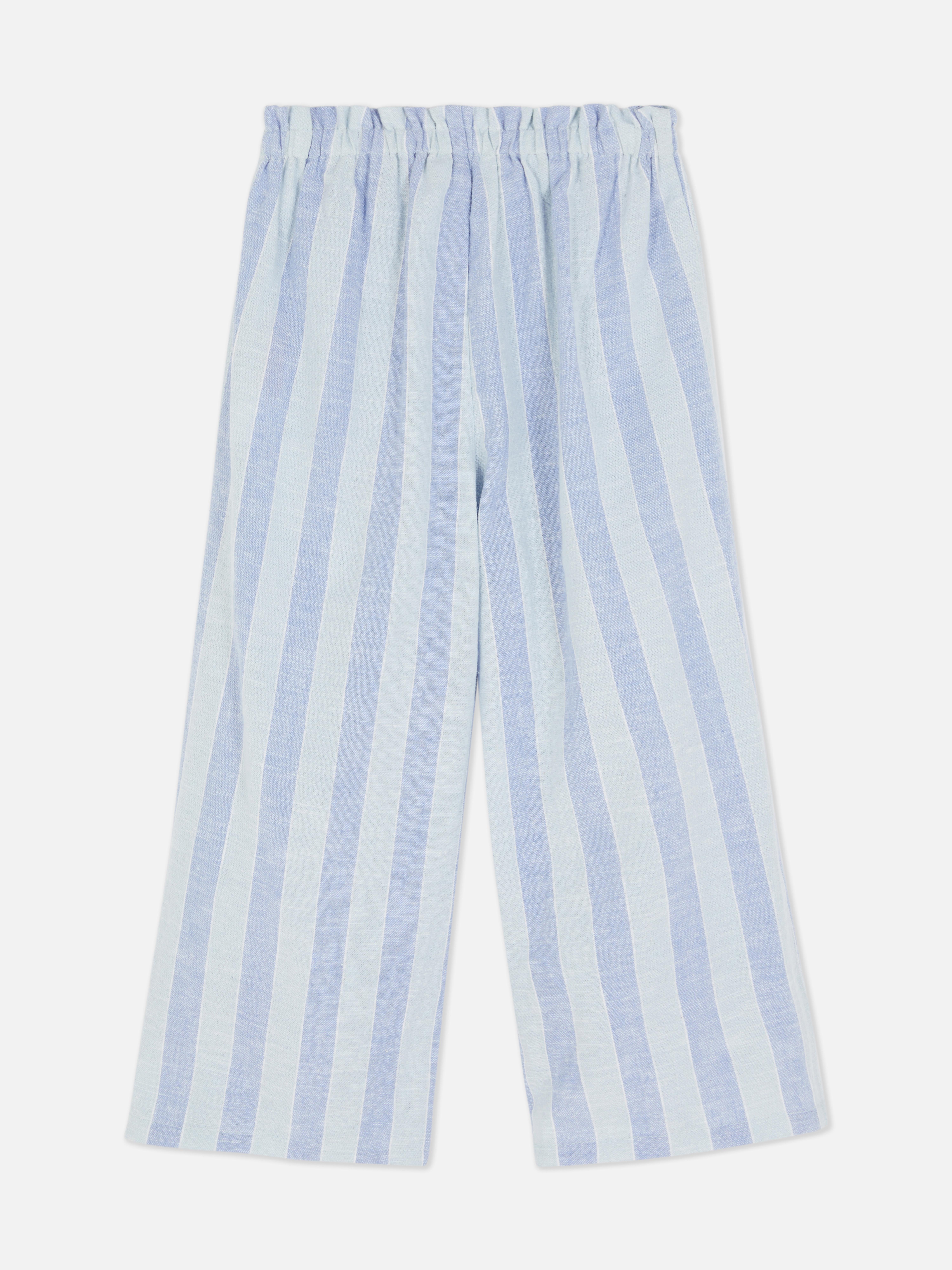 Pantaloni a righe elasticizzati