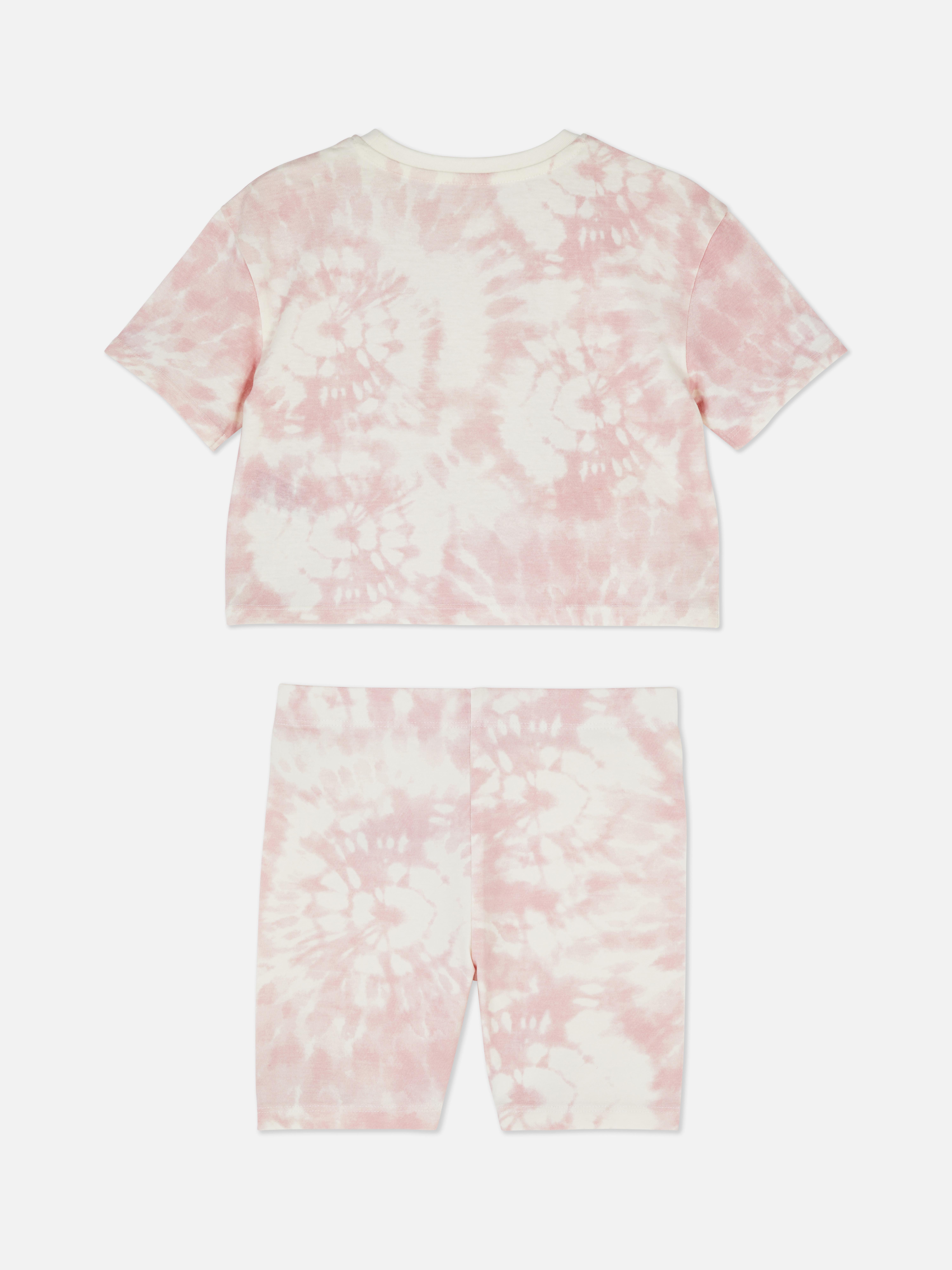1.5-8yrs | Unicorn Tie-Dye T-Shirt and Shorts Set
