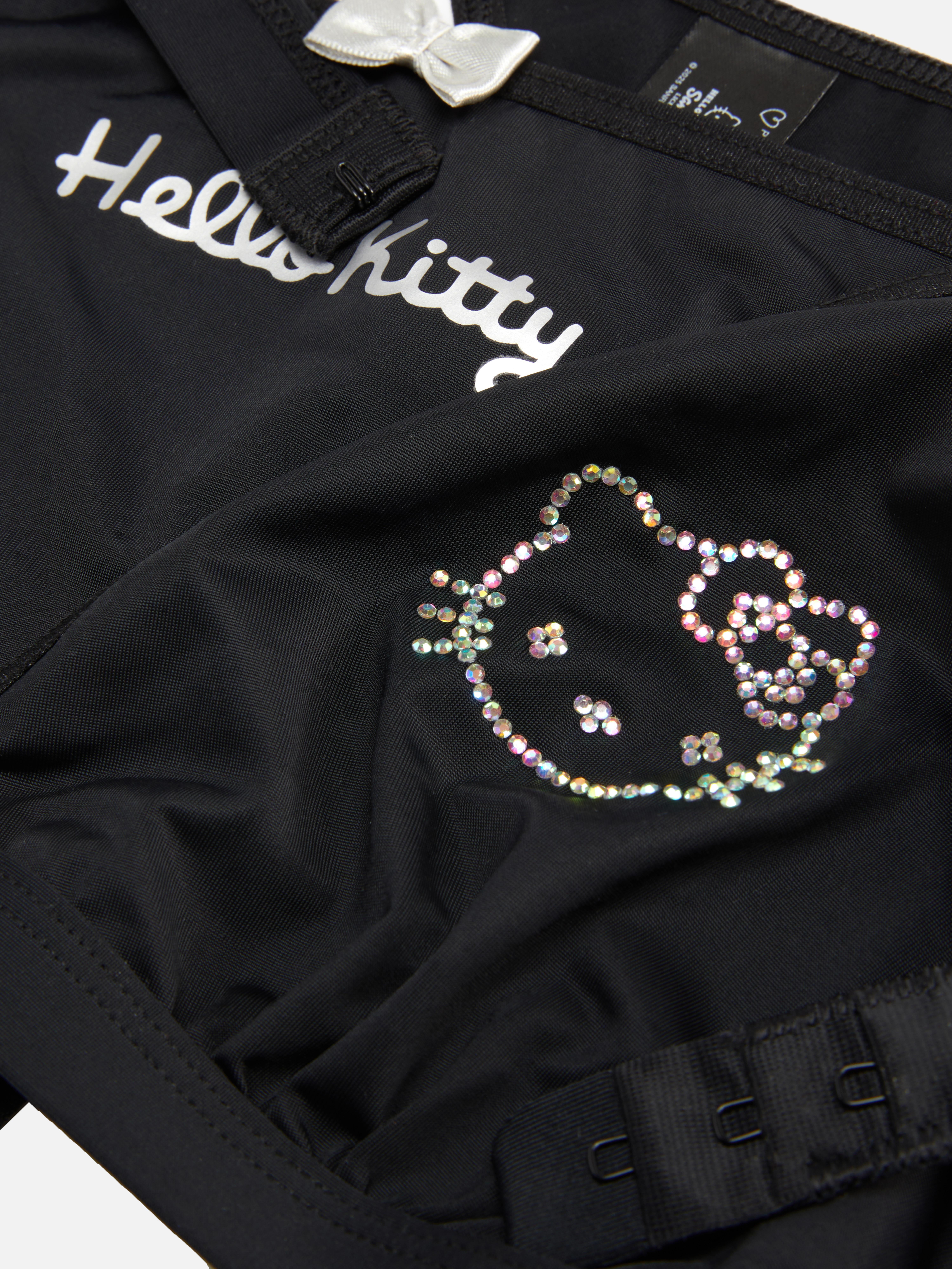 Set de sujetador y tanga con strass de Hello Kitty