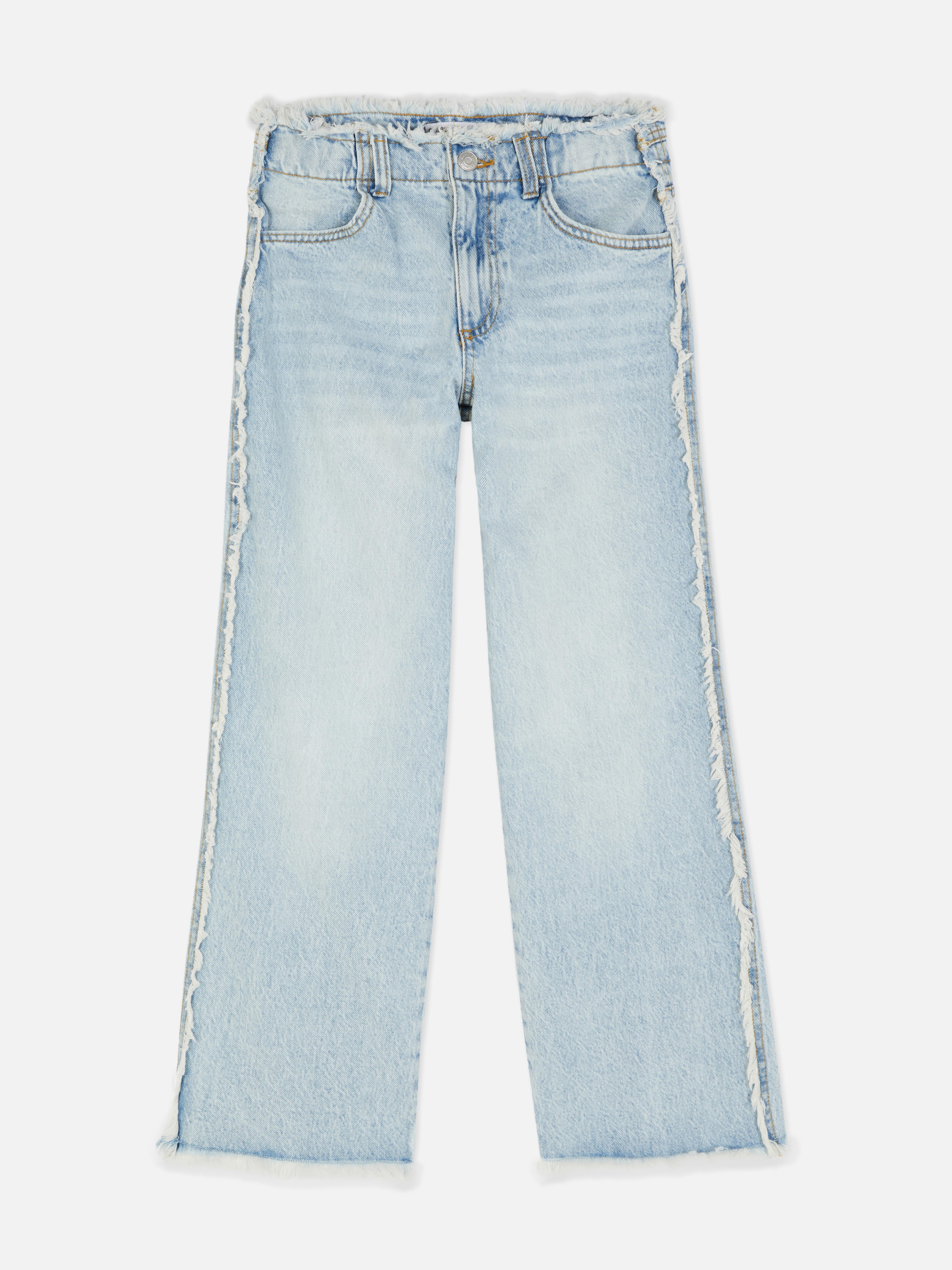 Jeans a gamba larga sfrangiati vintage