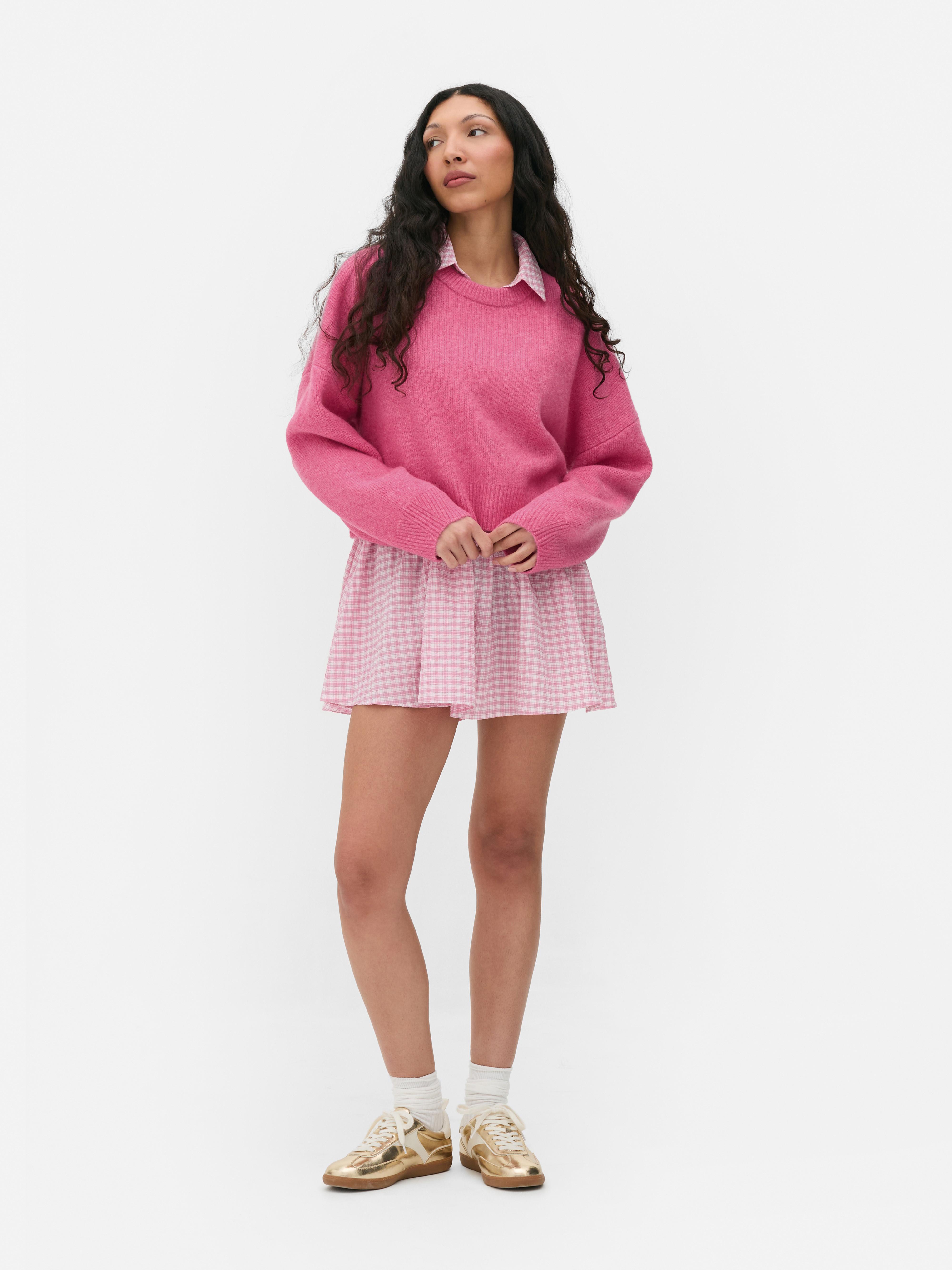 Essential-Kurzpullover im Oversized-Look