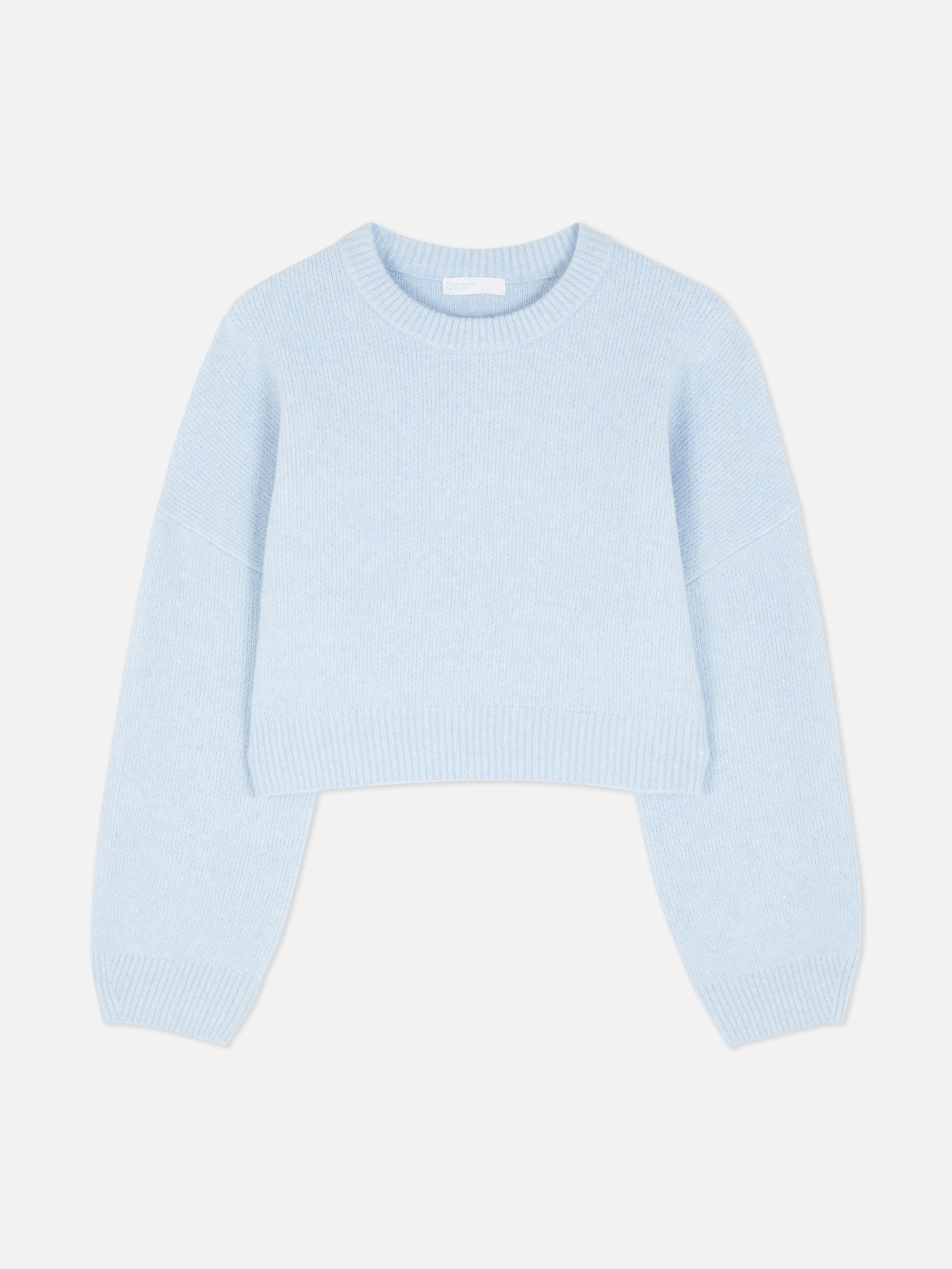 Basic oversized korte trui