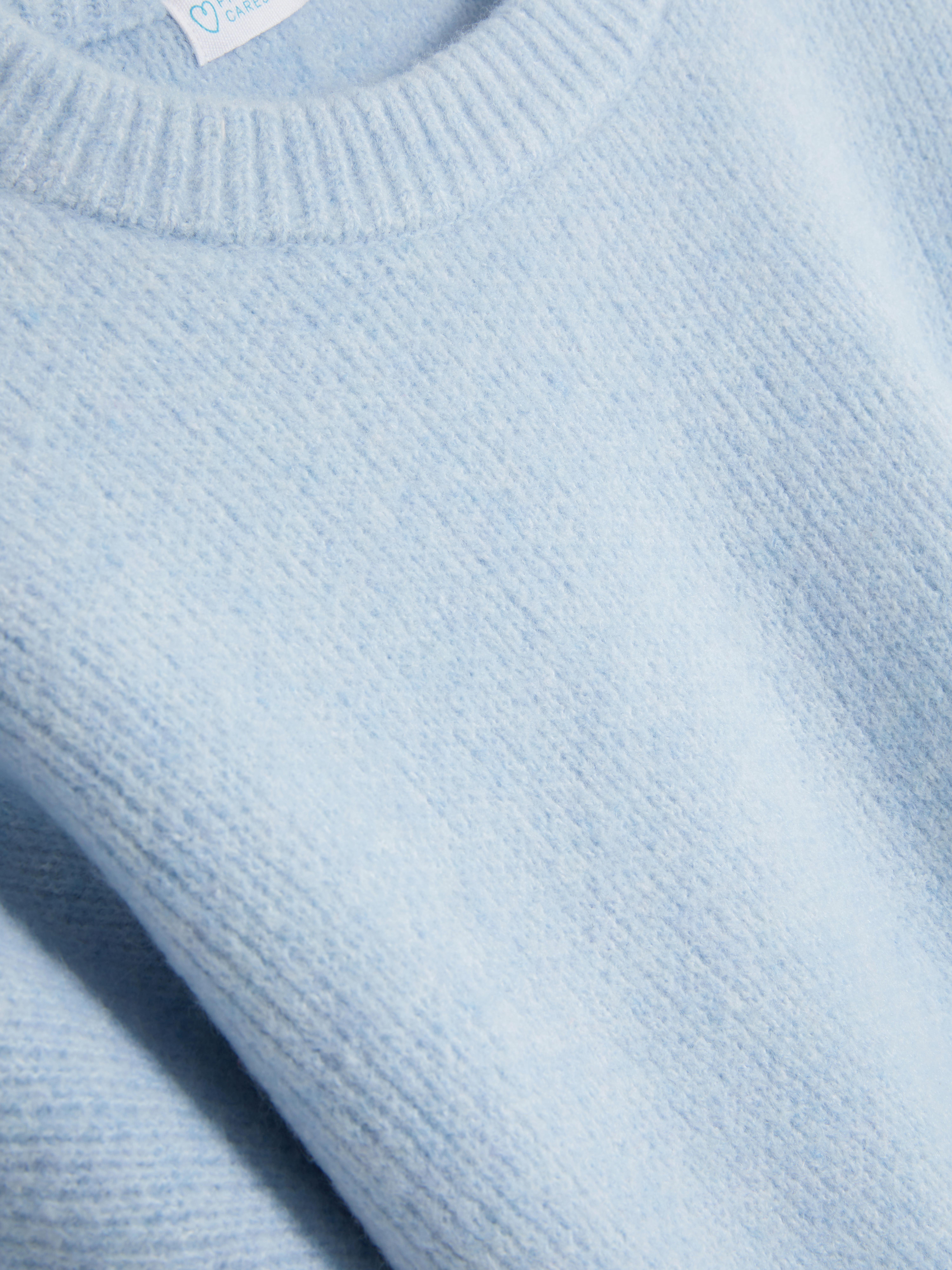 Basic oversized korte trui