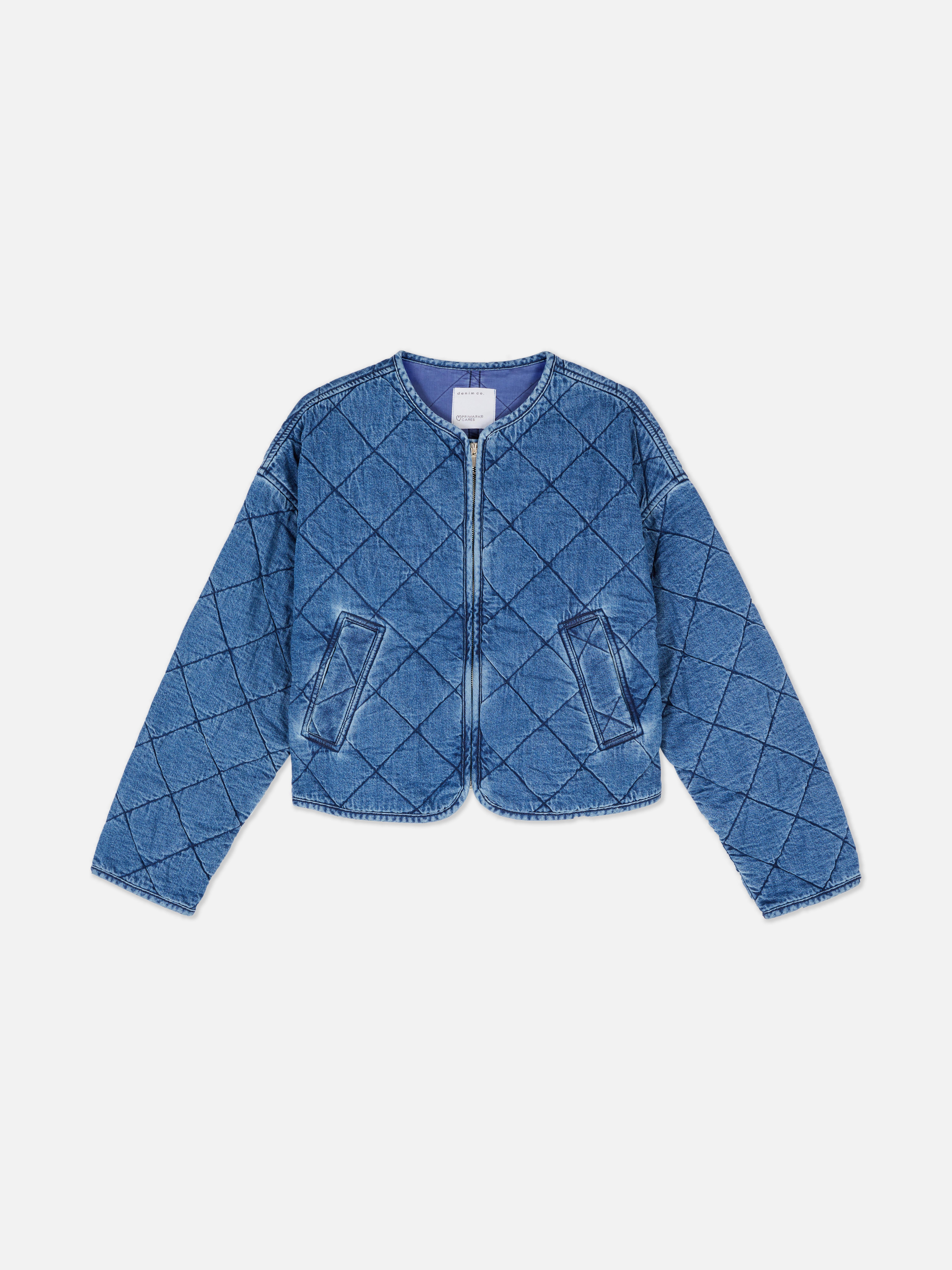 Quilted Denim Jacket