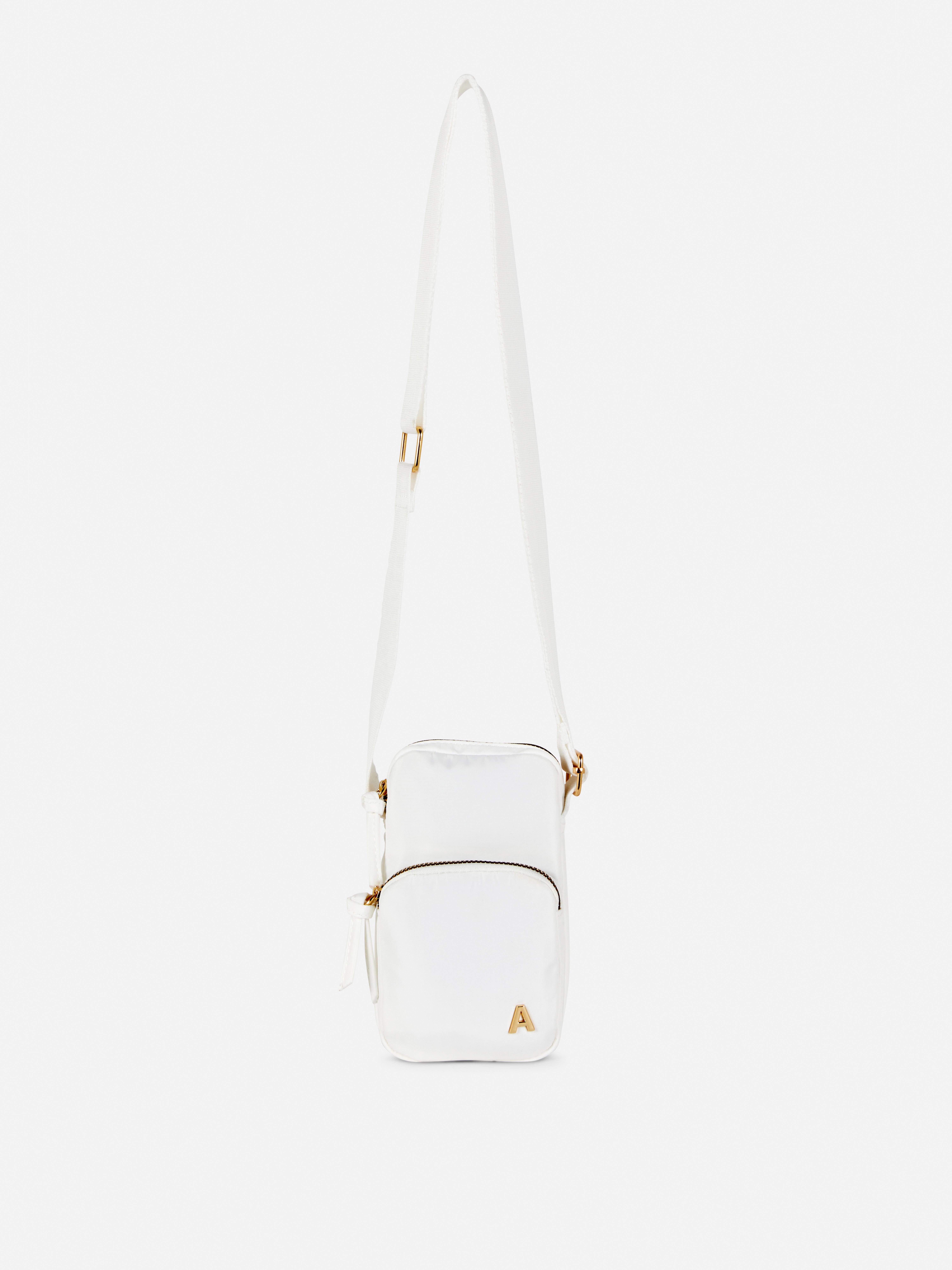 ショルダーバッグ・ポシェット ROSA ROUND BUCKLE BAG (WHITE) 三角♪ 【本革】レディース レザーポシェット/ミニショルダー