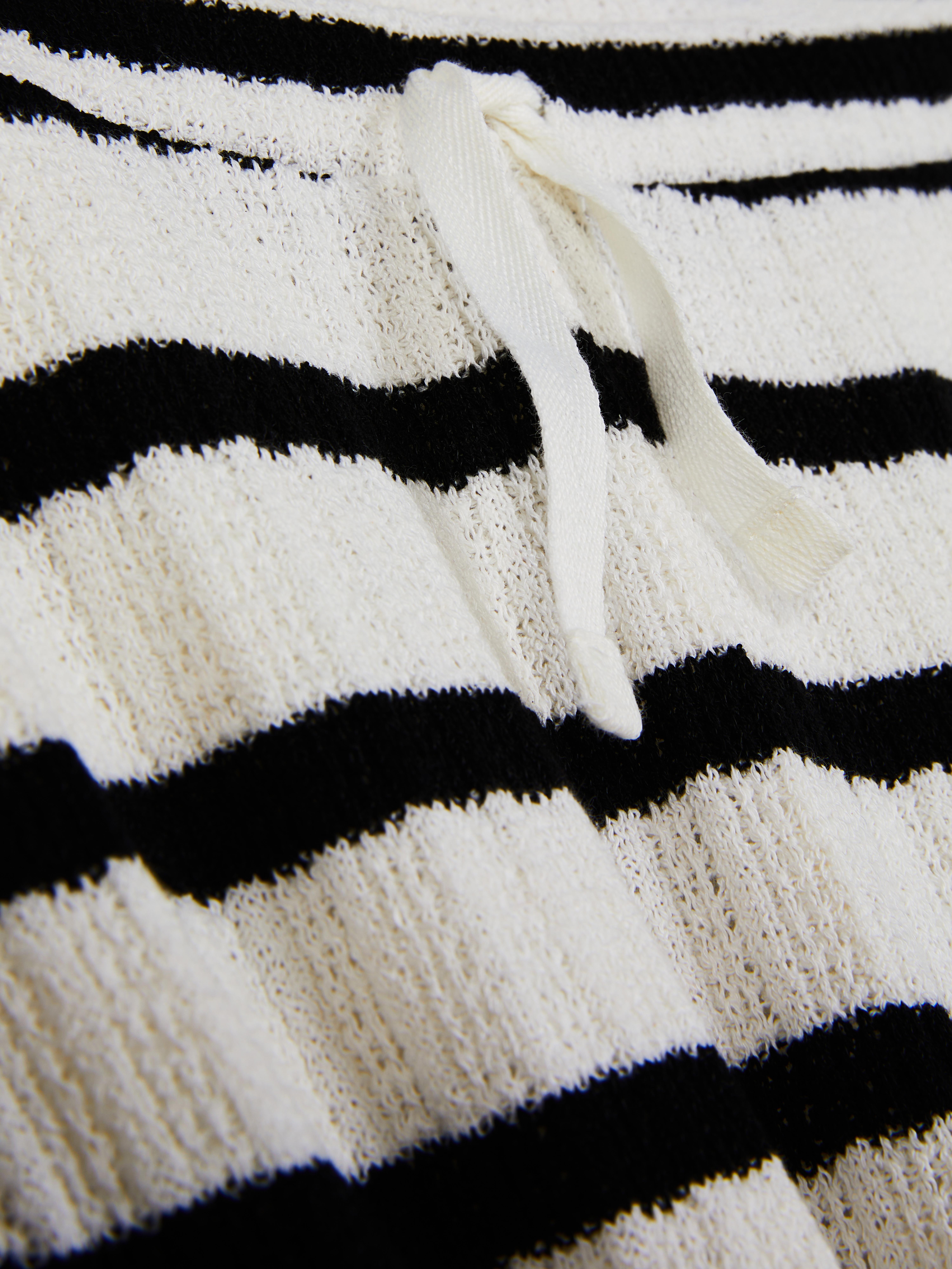 Stripe Knit Drawstring Trousers