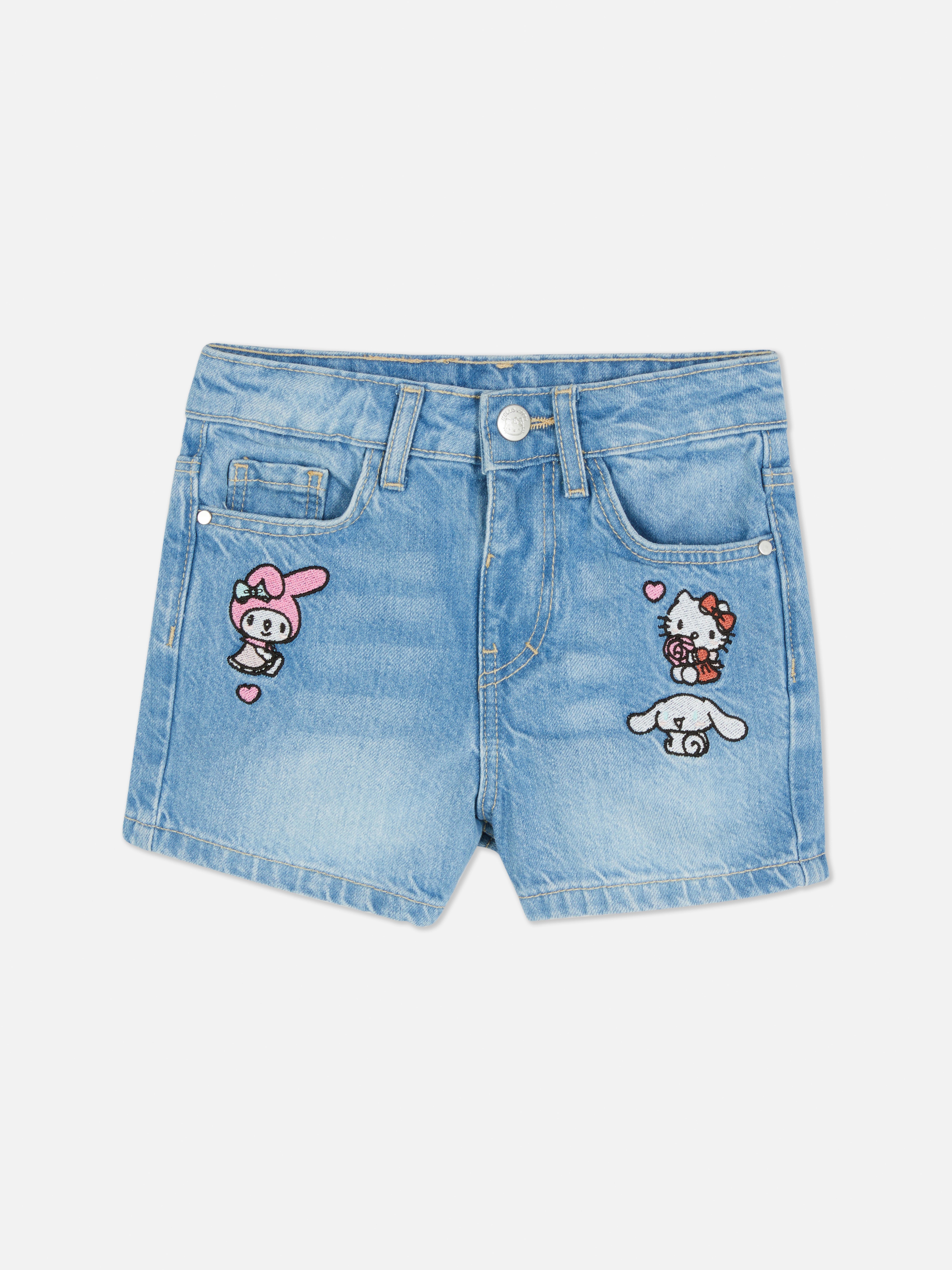Kratke hlače iz džinsa Hello Kitty in prijatelji