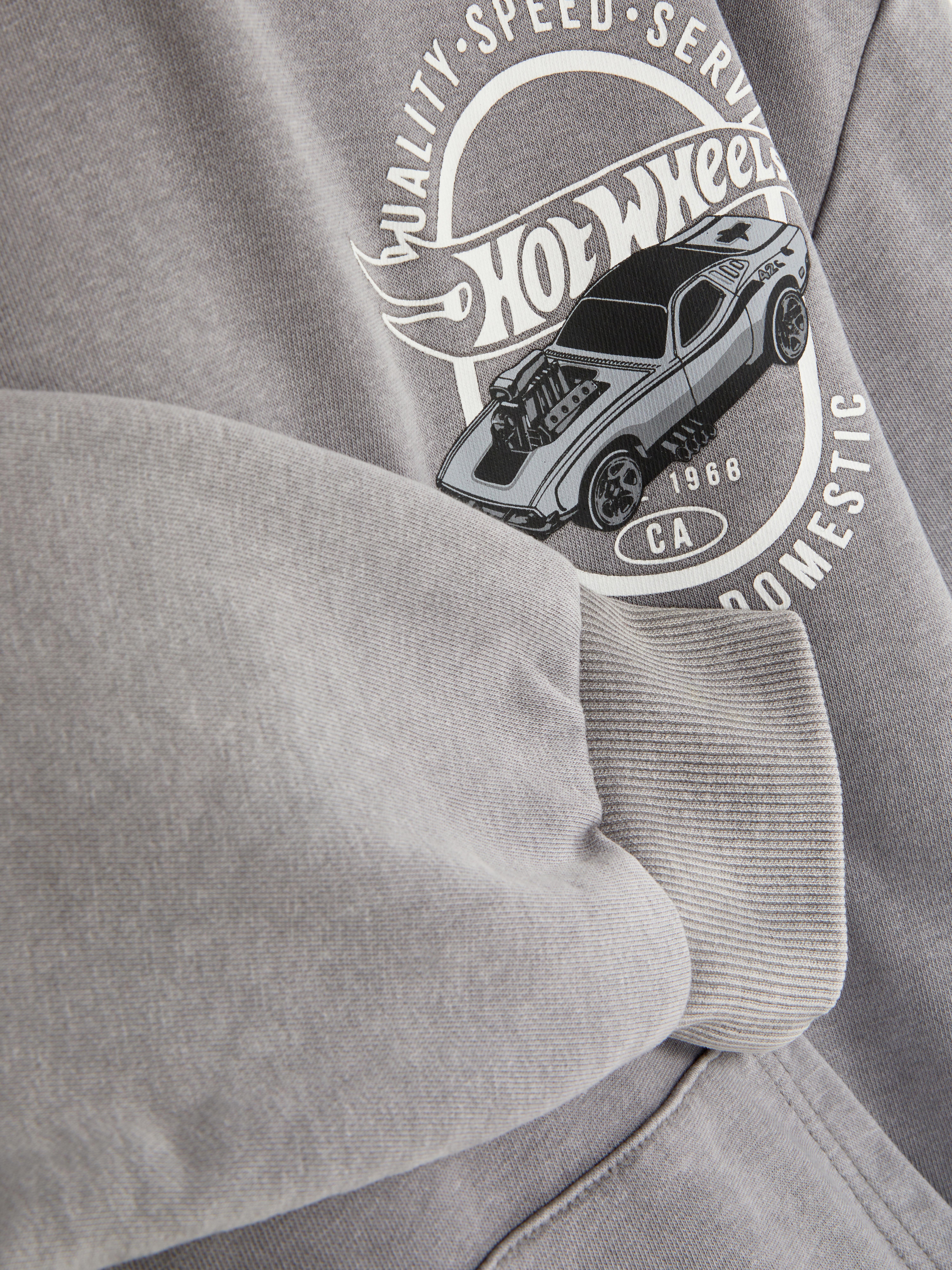Felpa con cappuccio e logo Hot Wheels