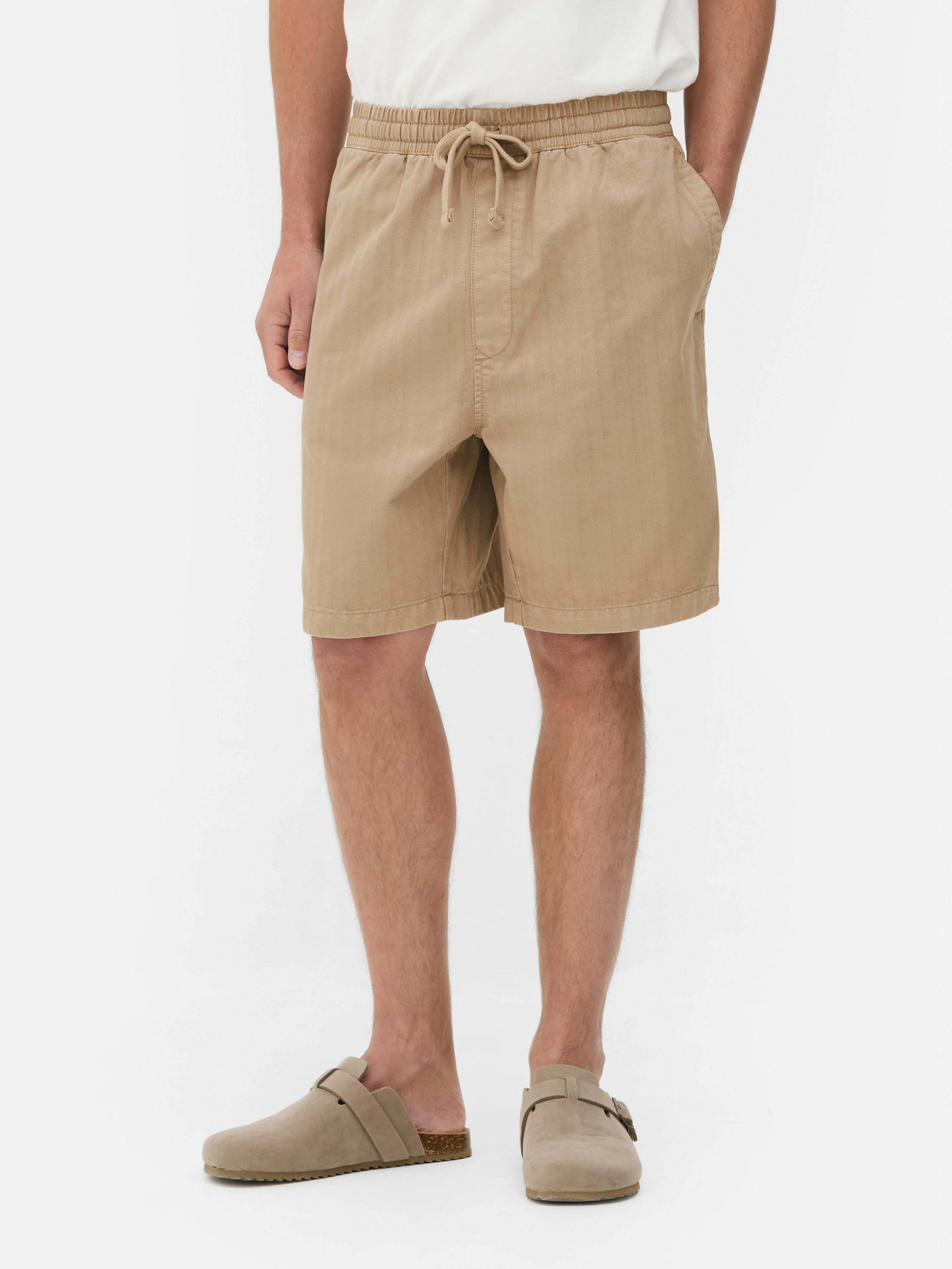 Bermudashort met visgraatmotief The Stronghold