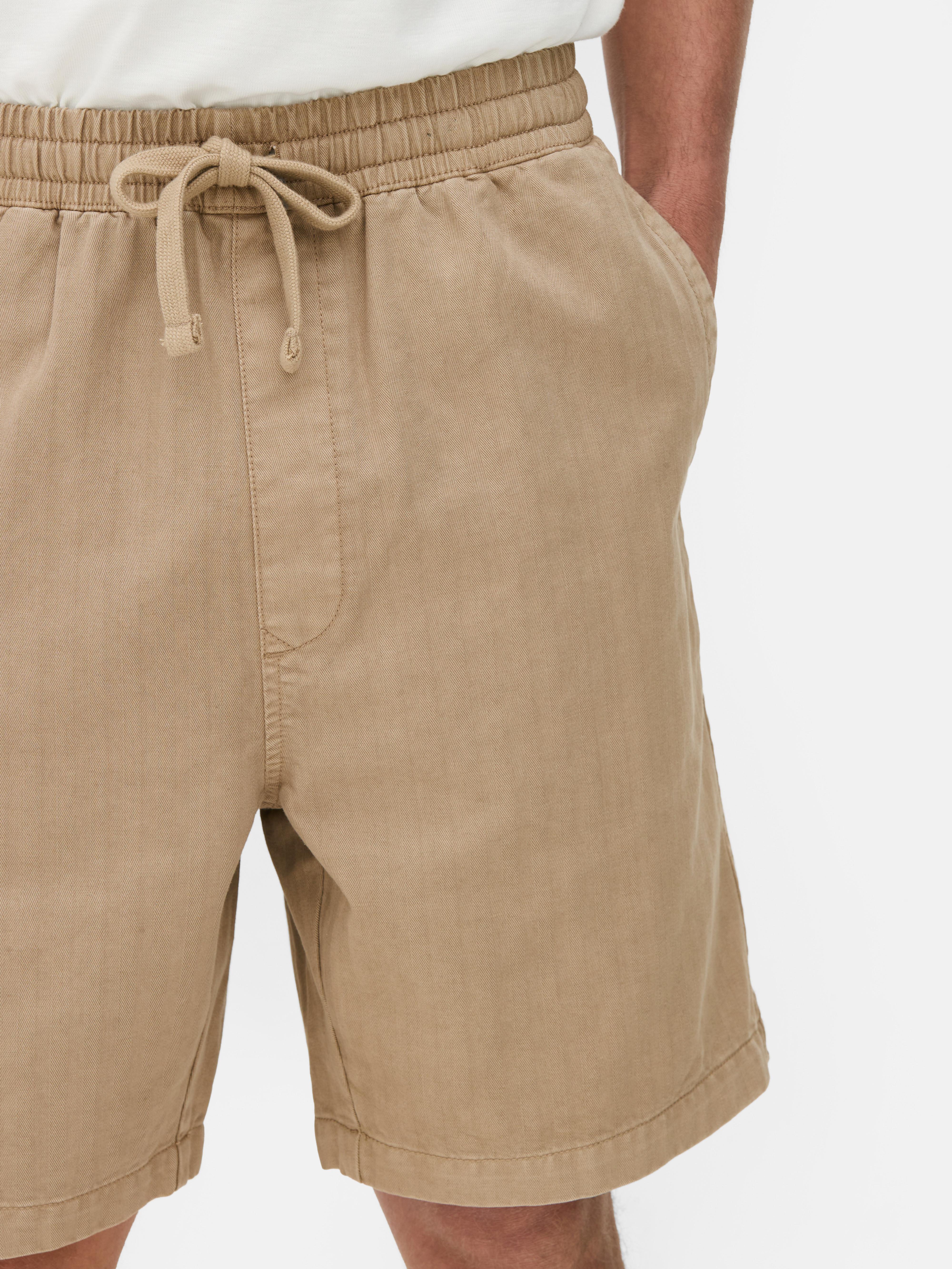 Bermudashort met visgraatmotief The Stronghold