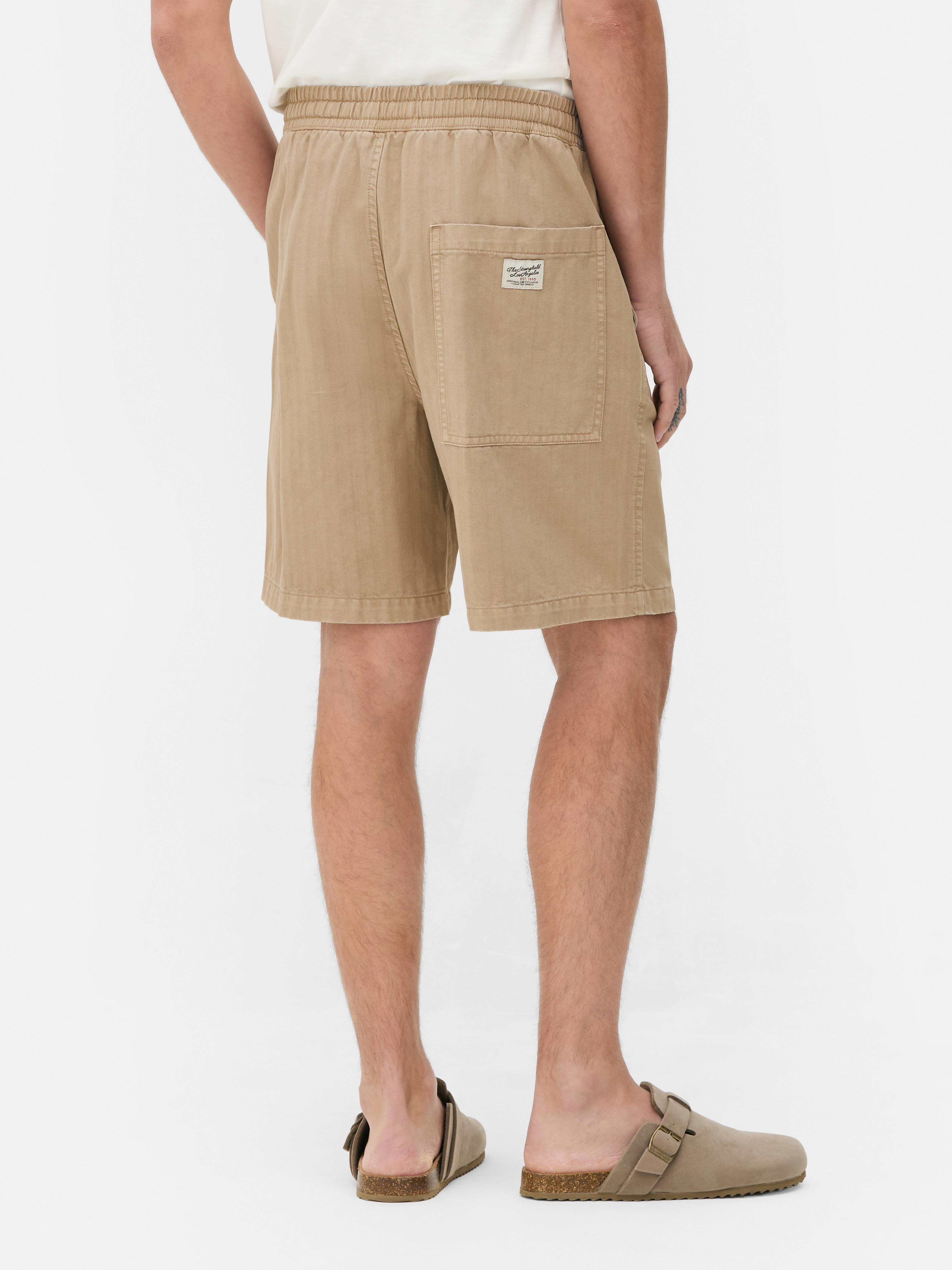 Bermudashort met visgraatmotief The Stronghold