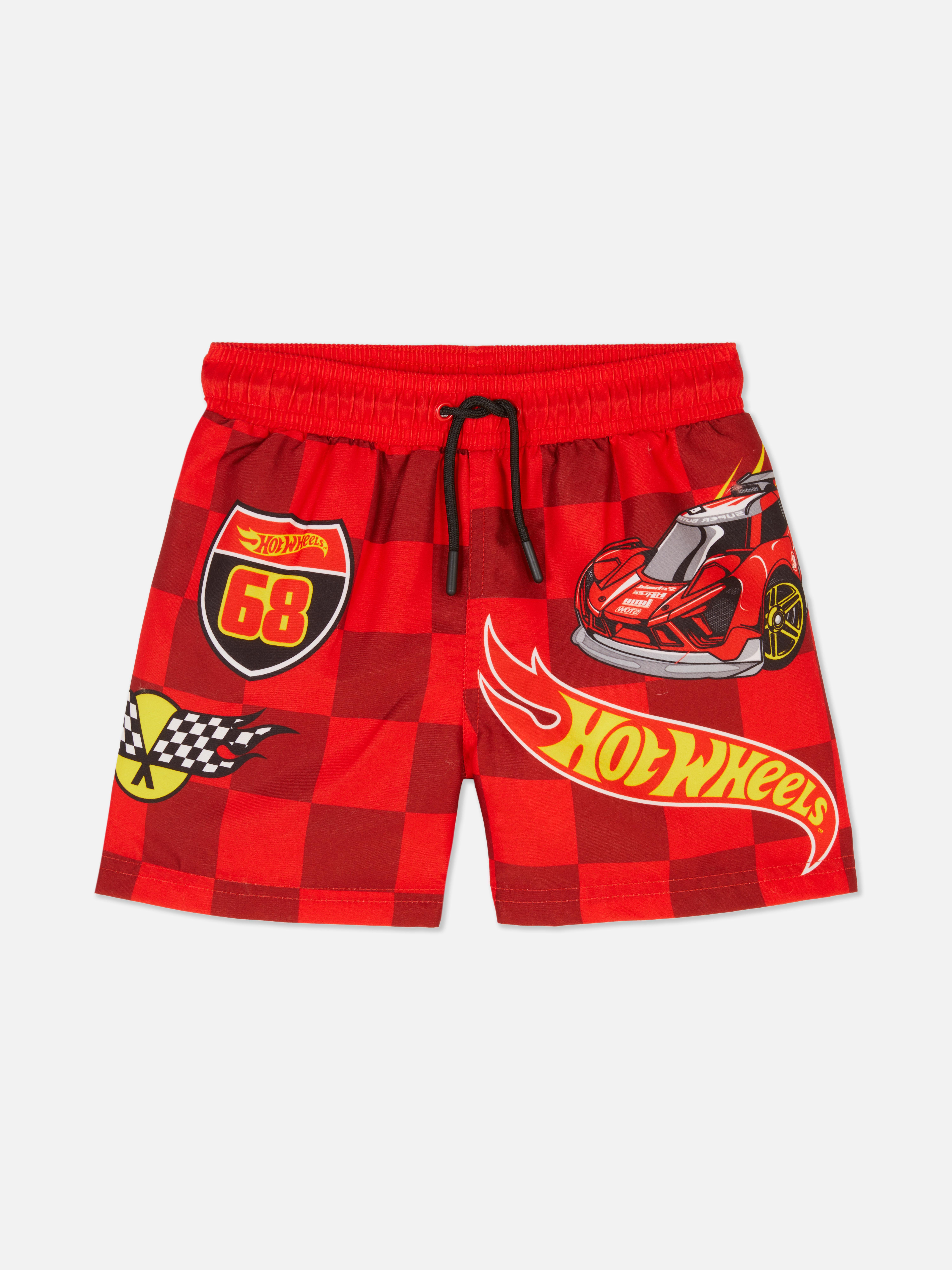 Pantaloncini da surf a quadri Hot Wheels