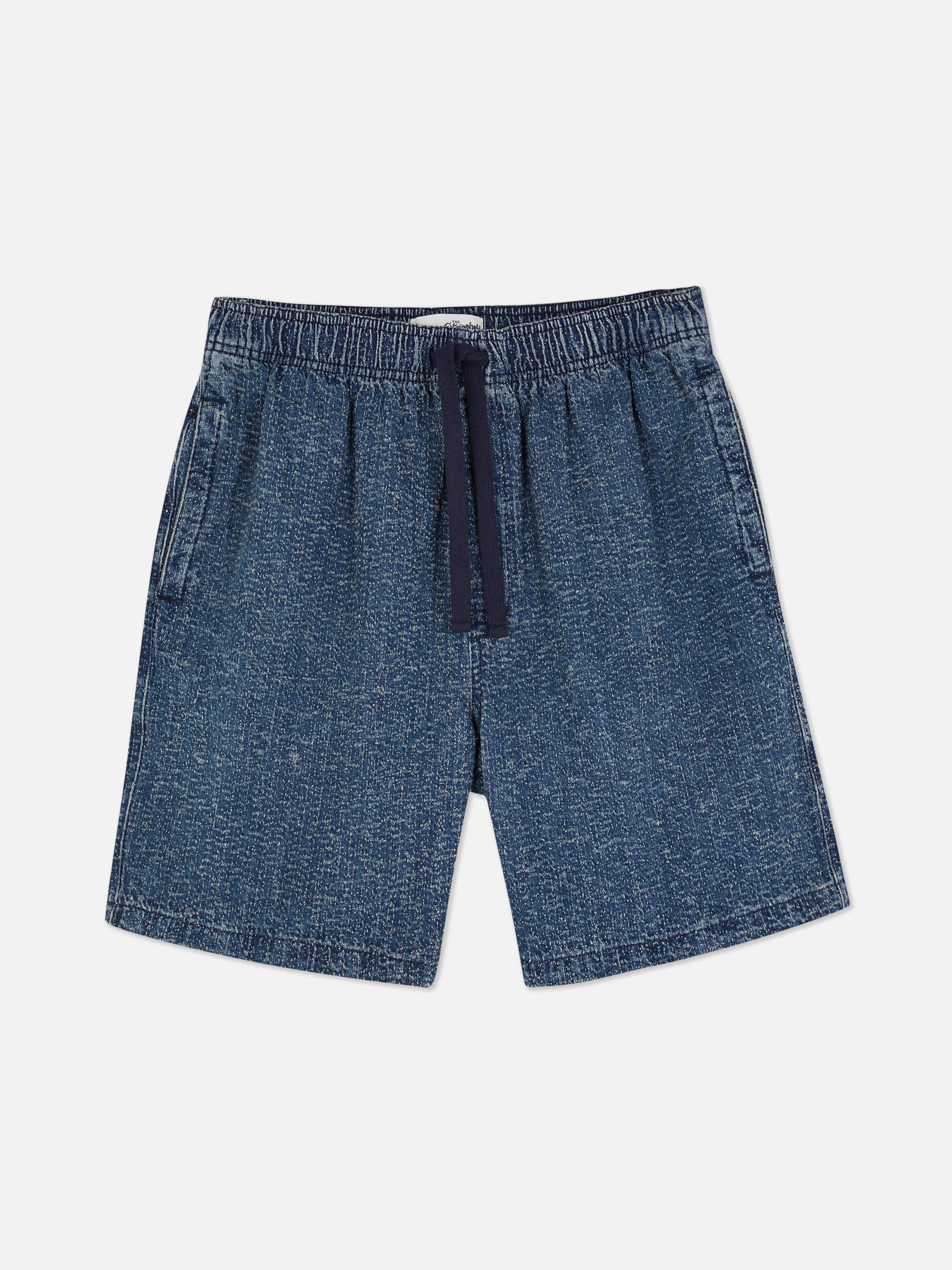 Strukturierte Jeansshorts