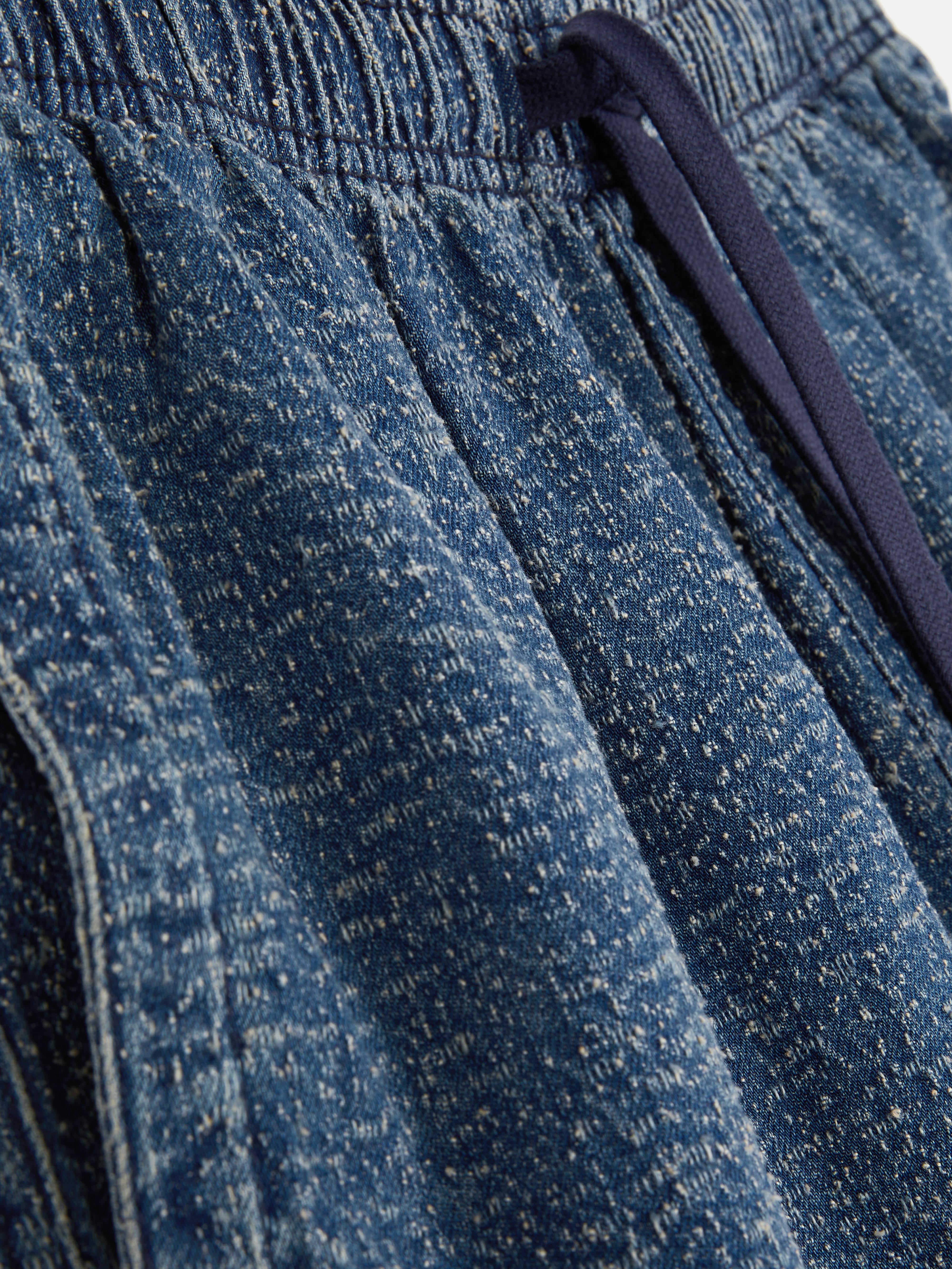 Strukturierte Jeansshorts