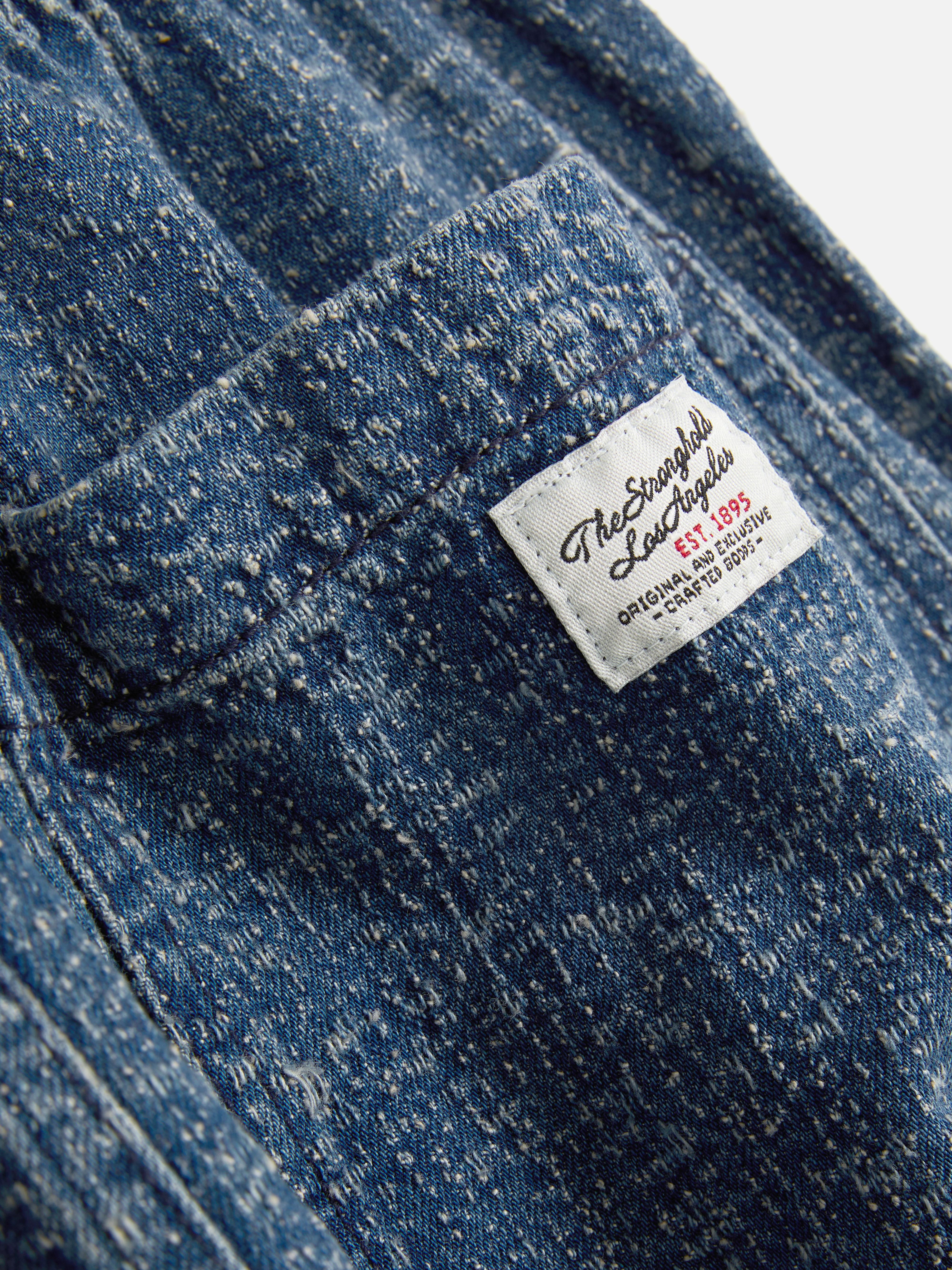 Strukturierte Jeansshorts