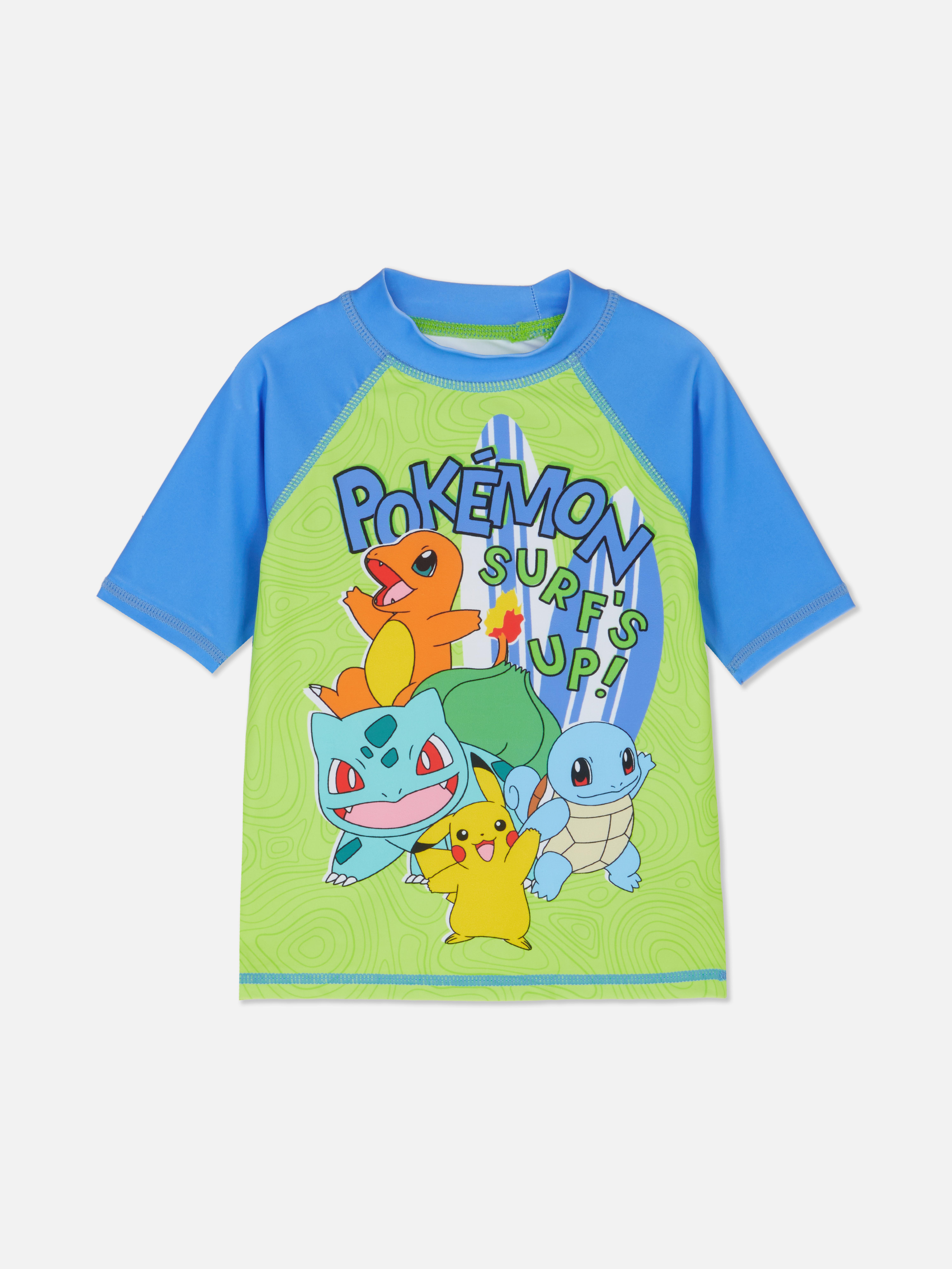 UV-werend shirt met print Pokémon