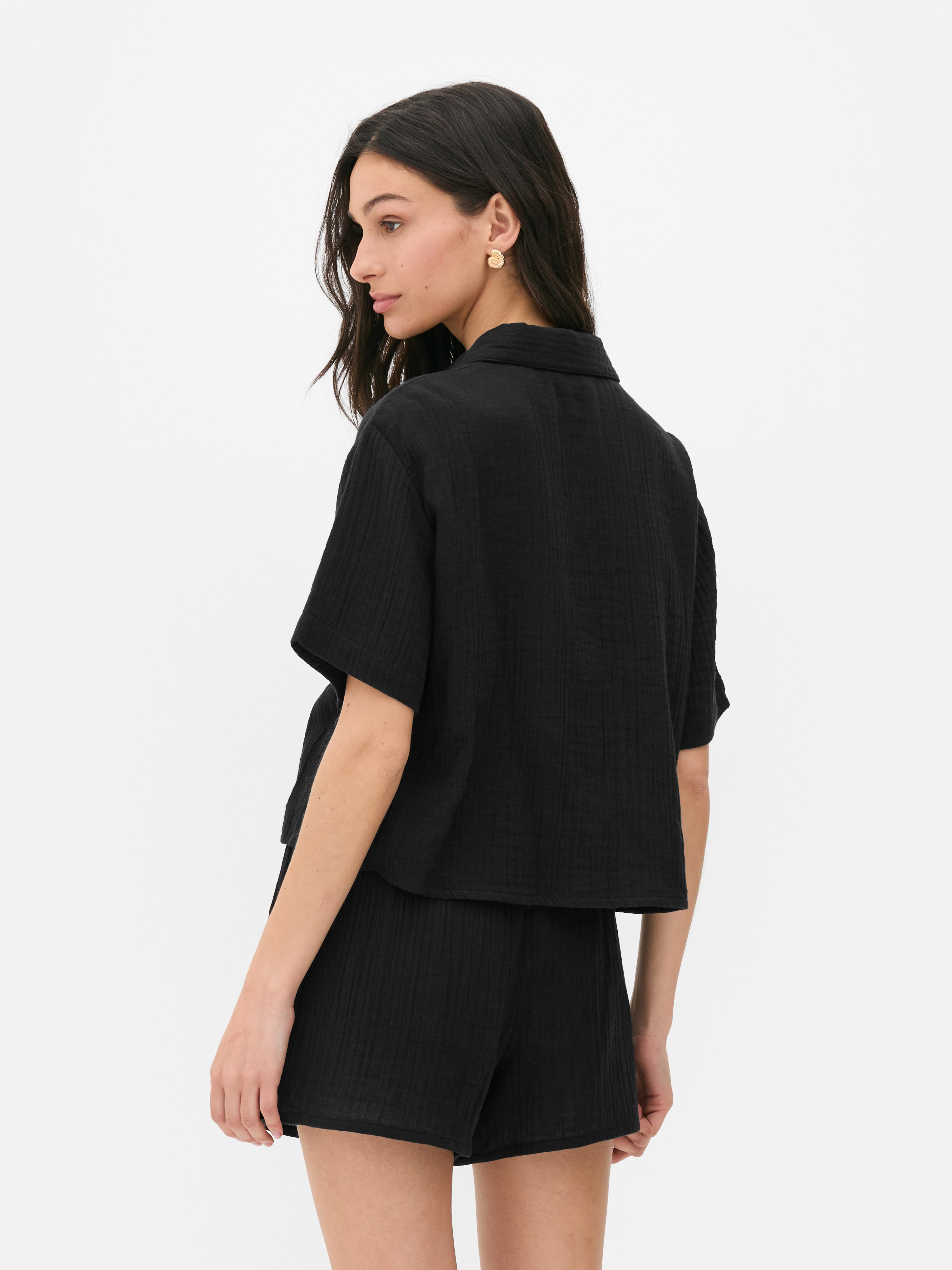 Camicia copricostume con palme Paula Echevarría