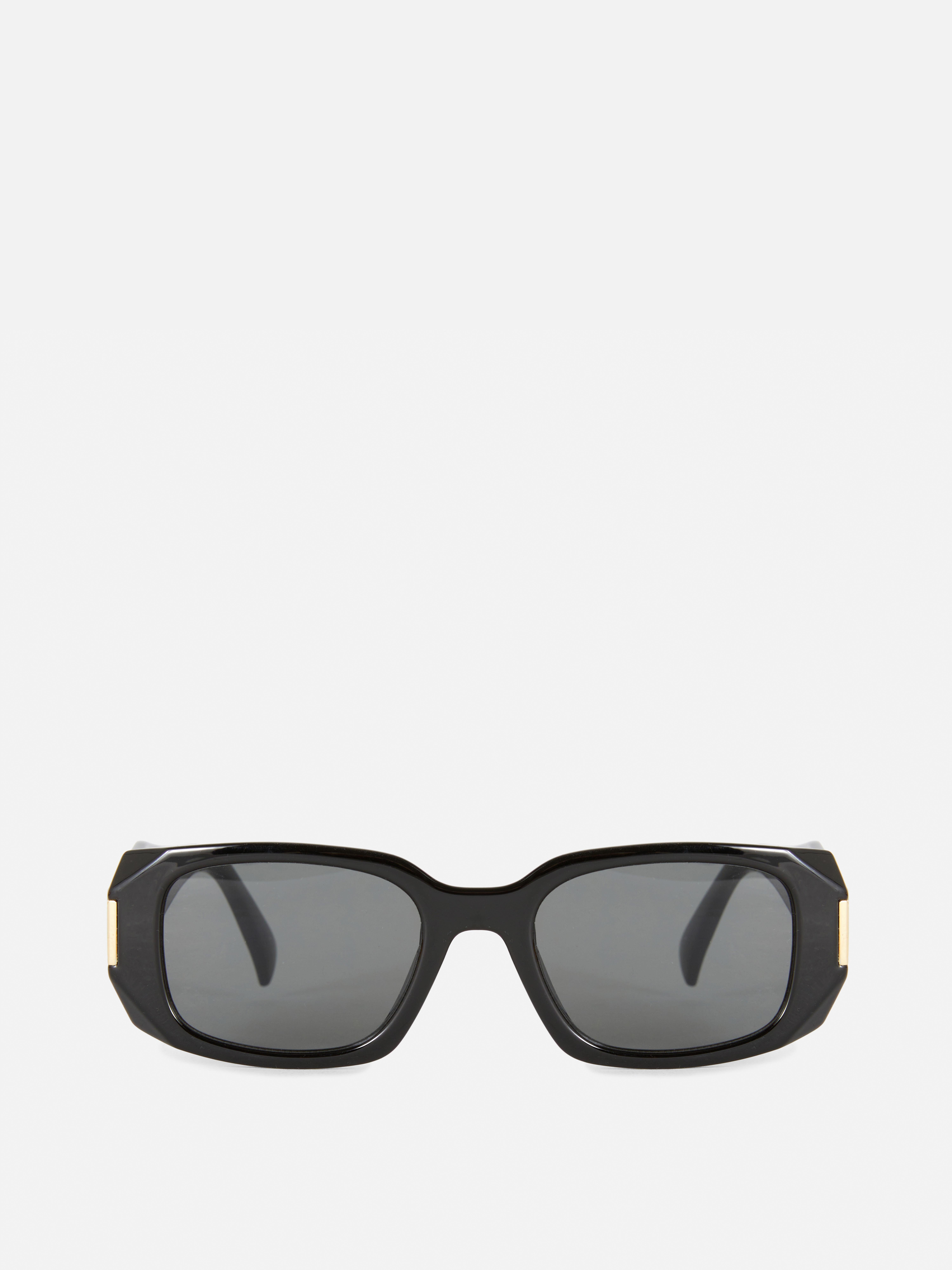 Sonnenbrille mit rechteckigen Gläsern Schwarz