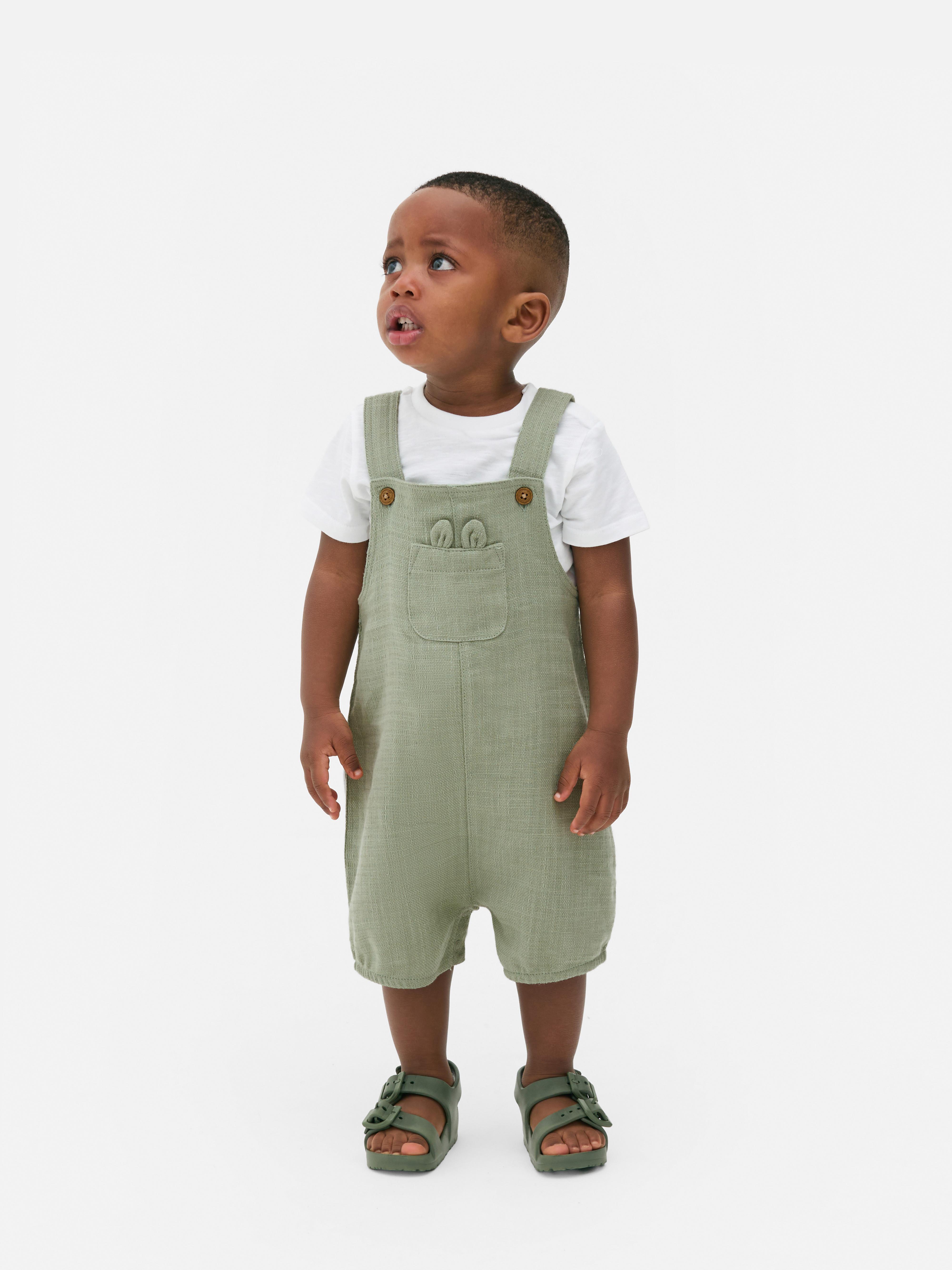 Newborn Bodysuit and Dungarees Set