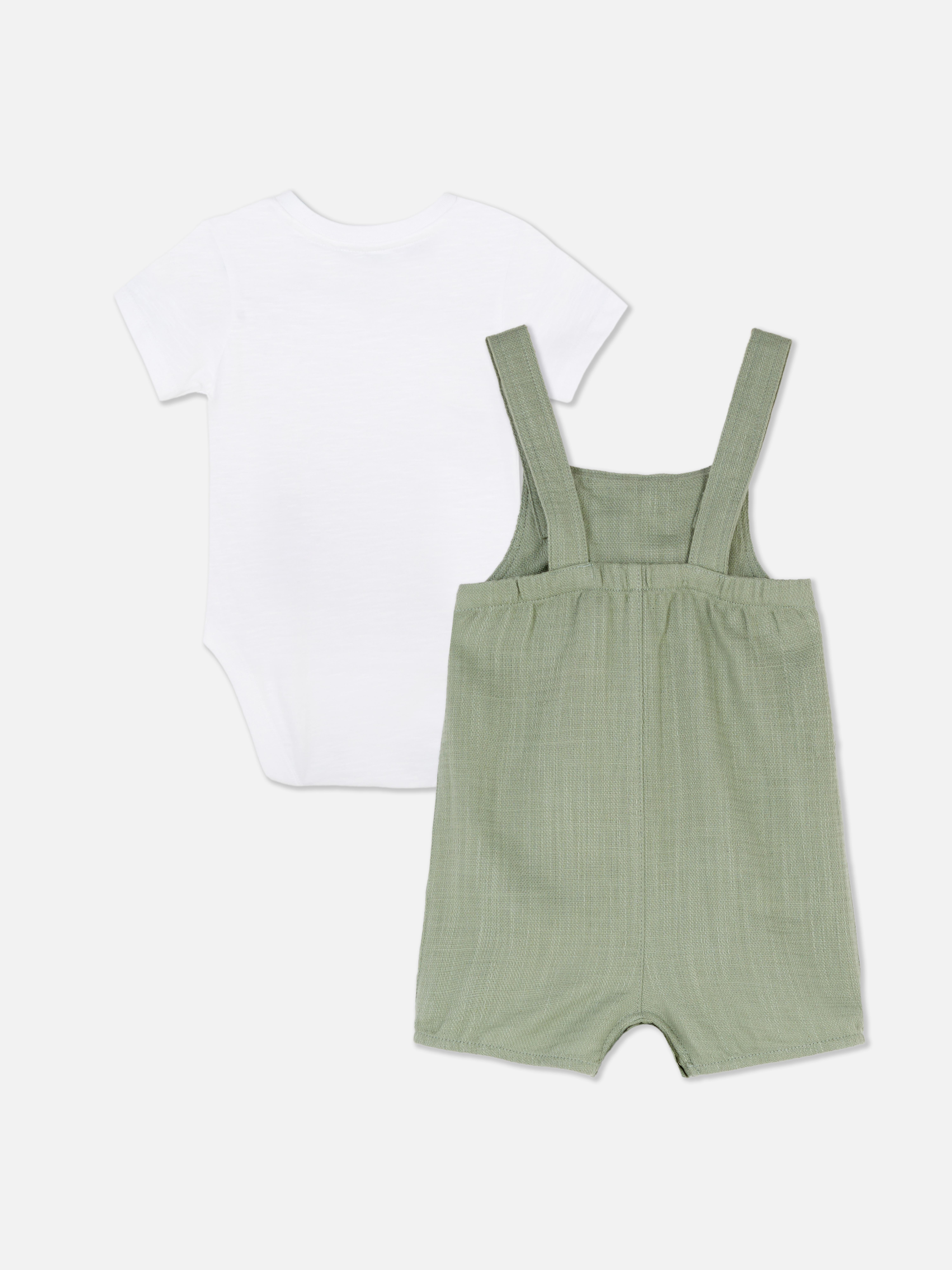 Newborn Bodysuit and Dungarees Set