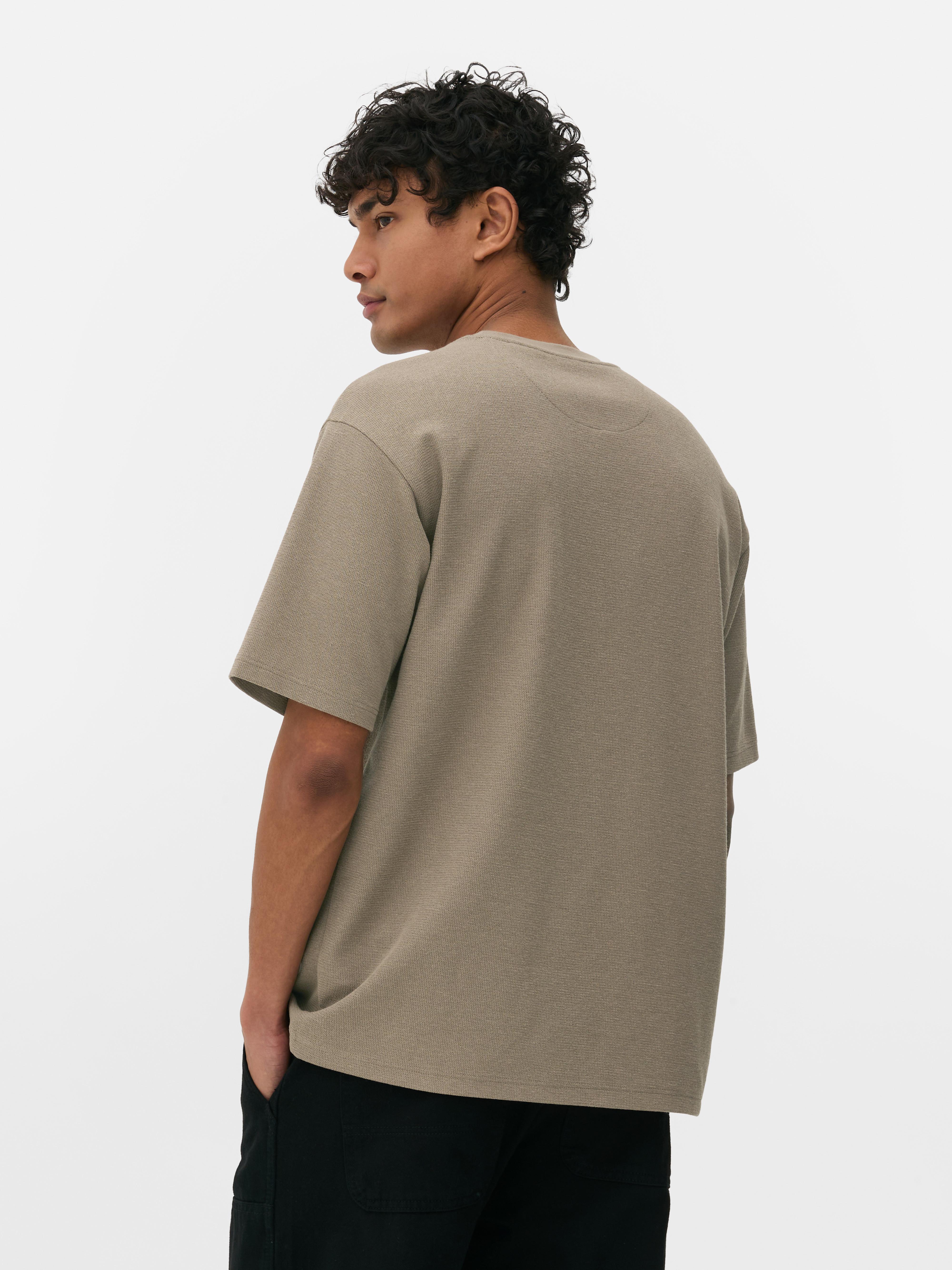 Men's Stone Textured Relaxed T-Shirt | Primark