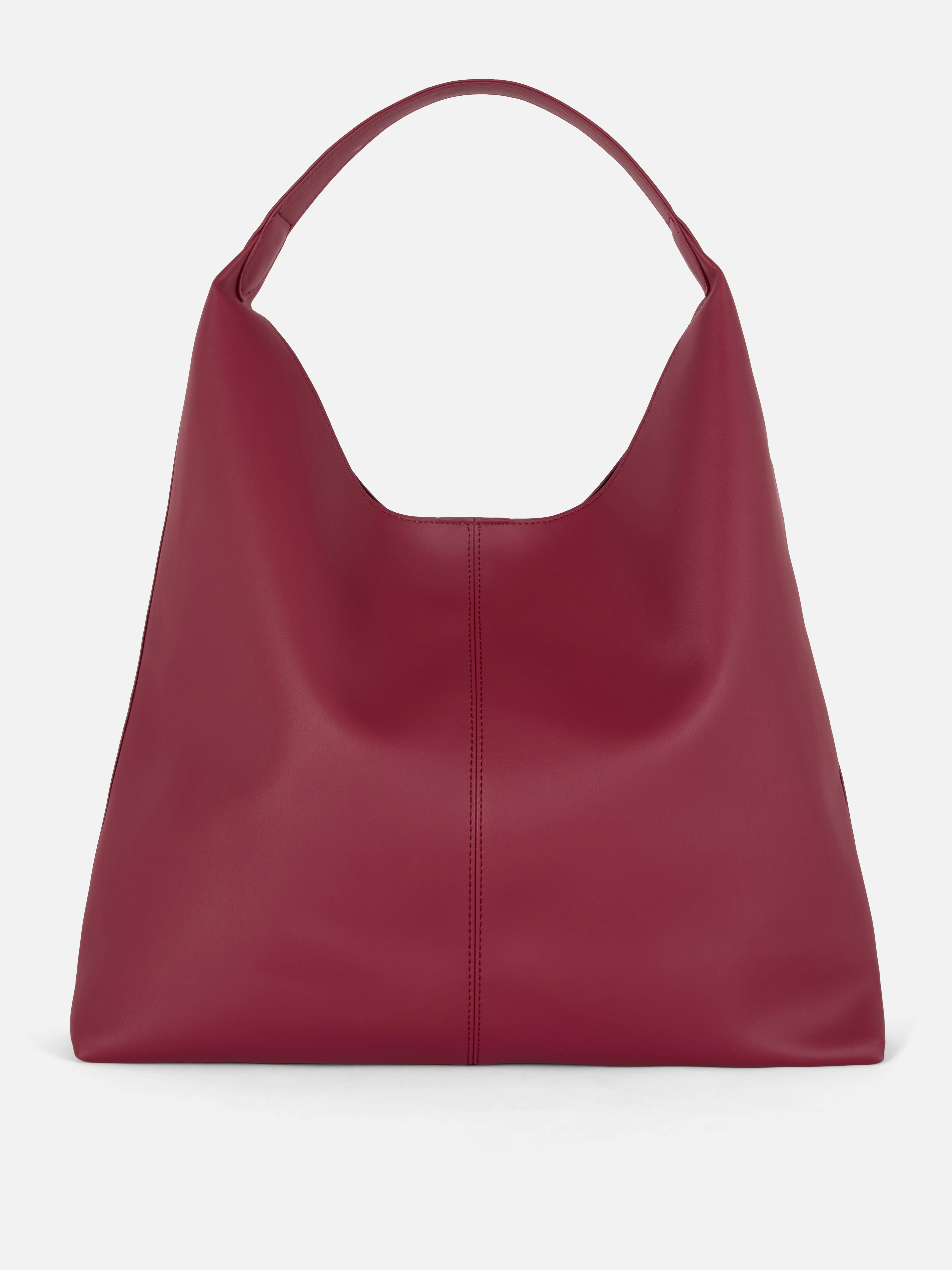 Cabas à haut arrondi en simili cuir