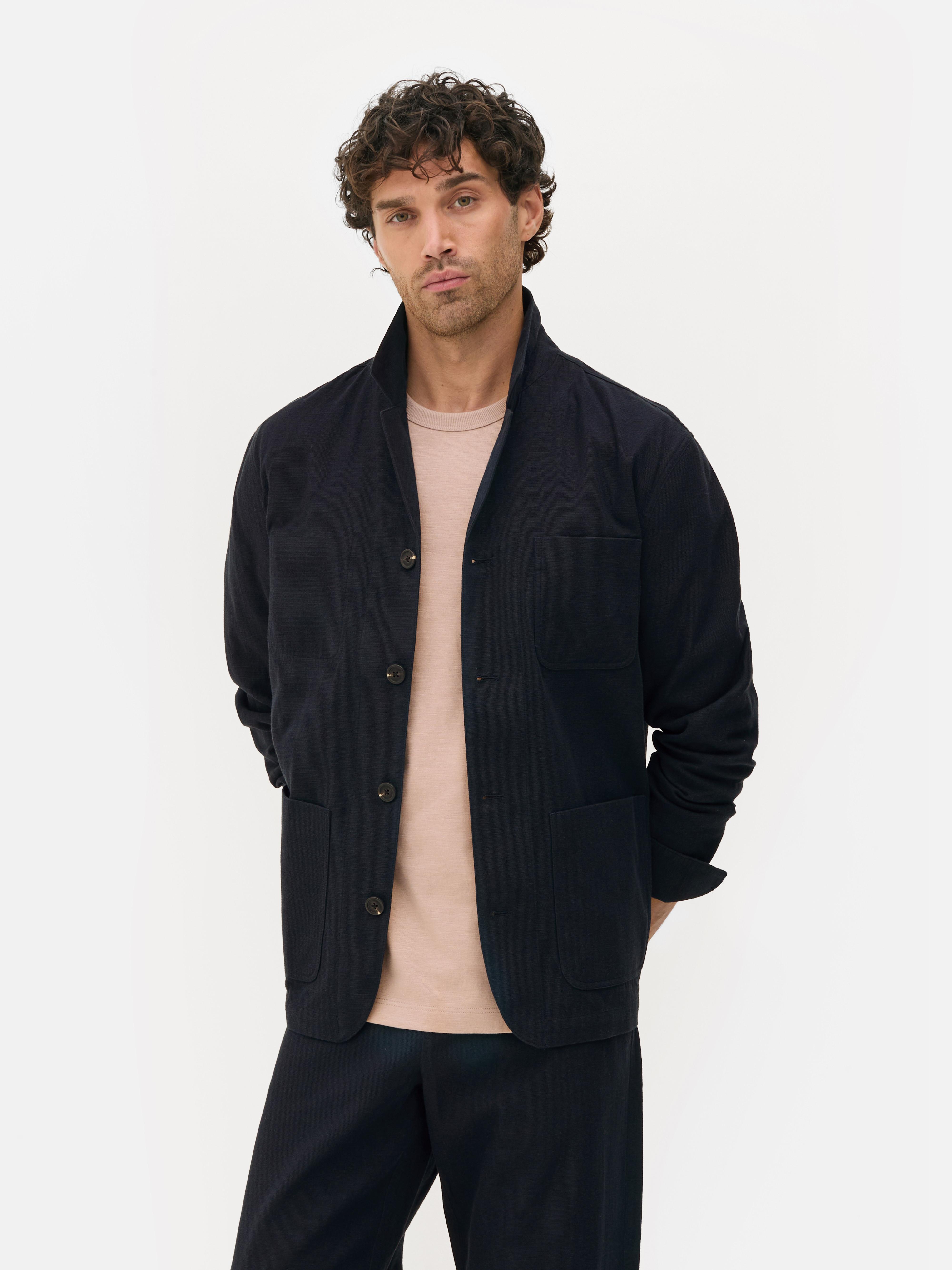 Textured Button-Up Blazer